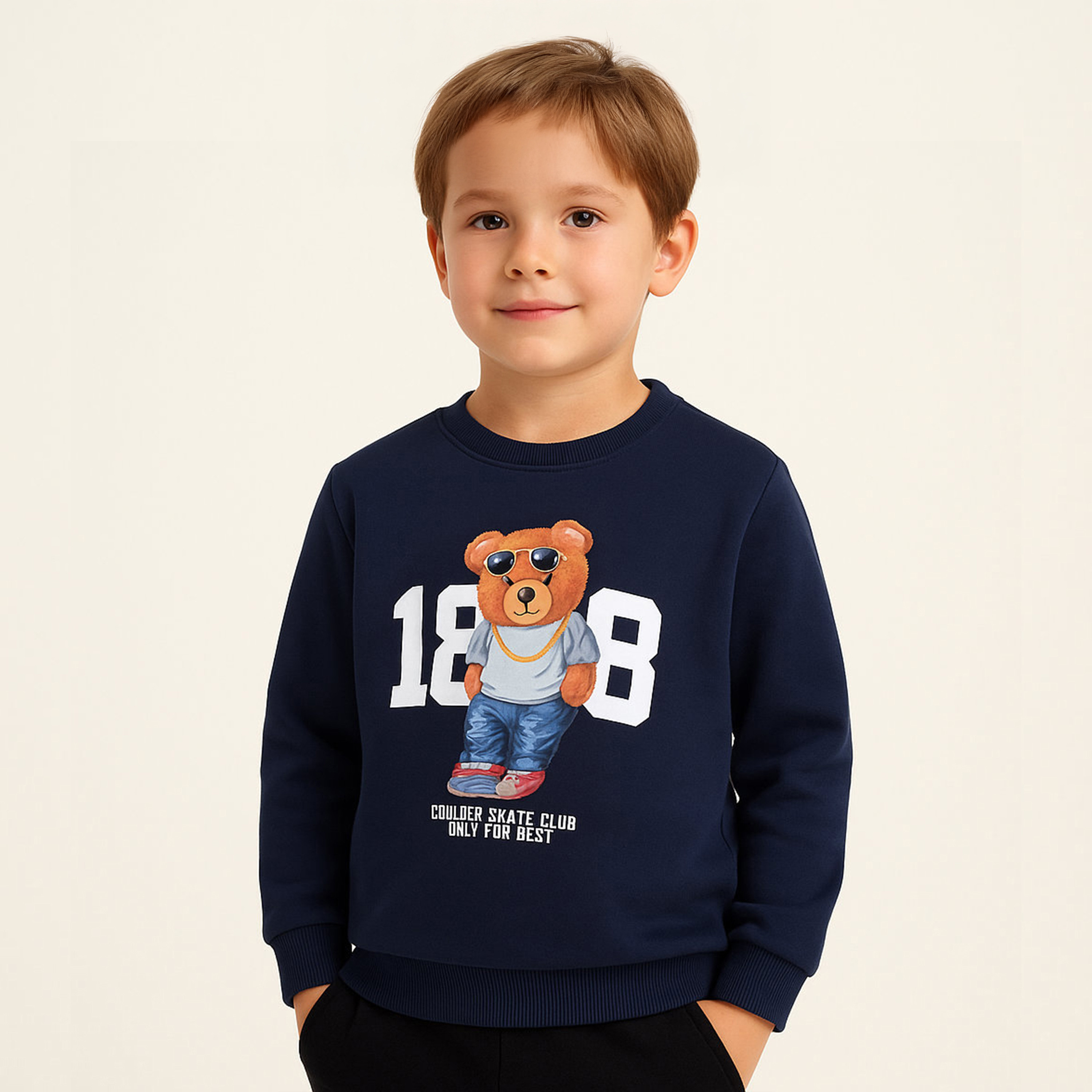 سويت شيرت بطبعة كول بير 1888 من فيكتور اند جين-boys-clothing-sweatshirts-image-2
