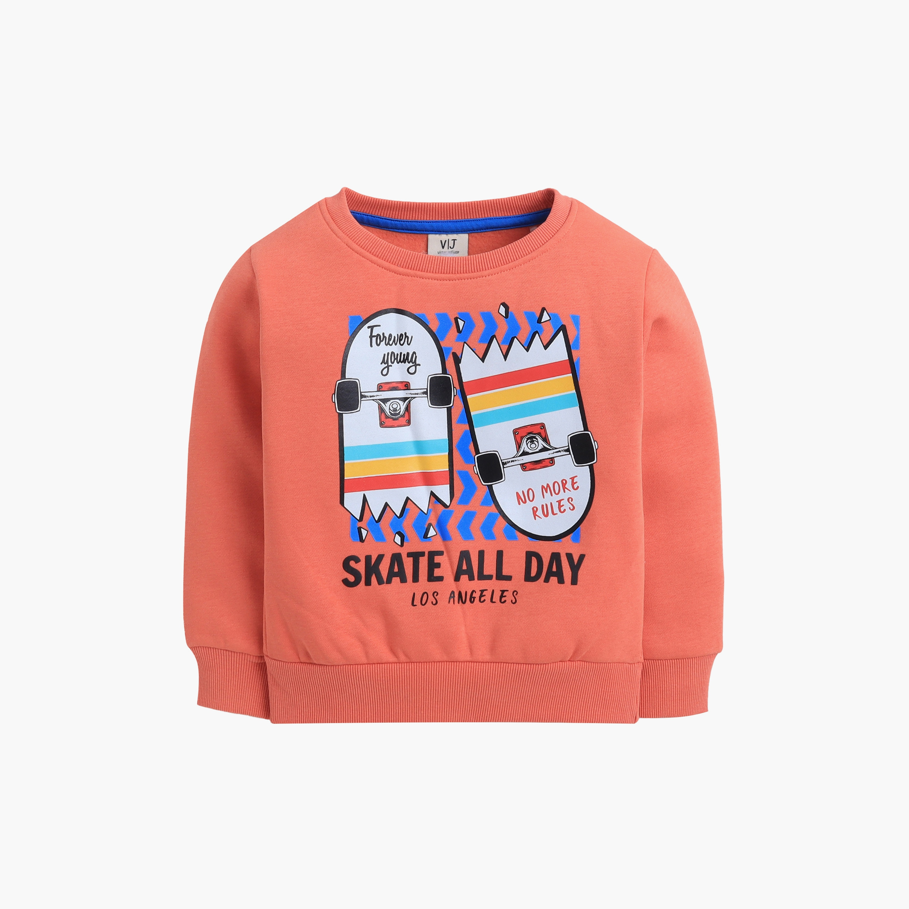 سويت شيرت بطبعة سكيت أول داي من فيكتور اند جين-boys-clothing-sweatshirts-image-3