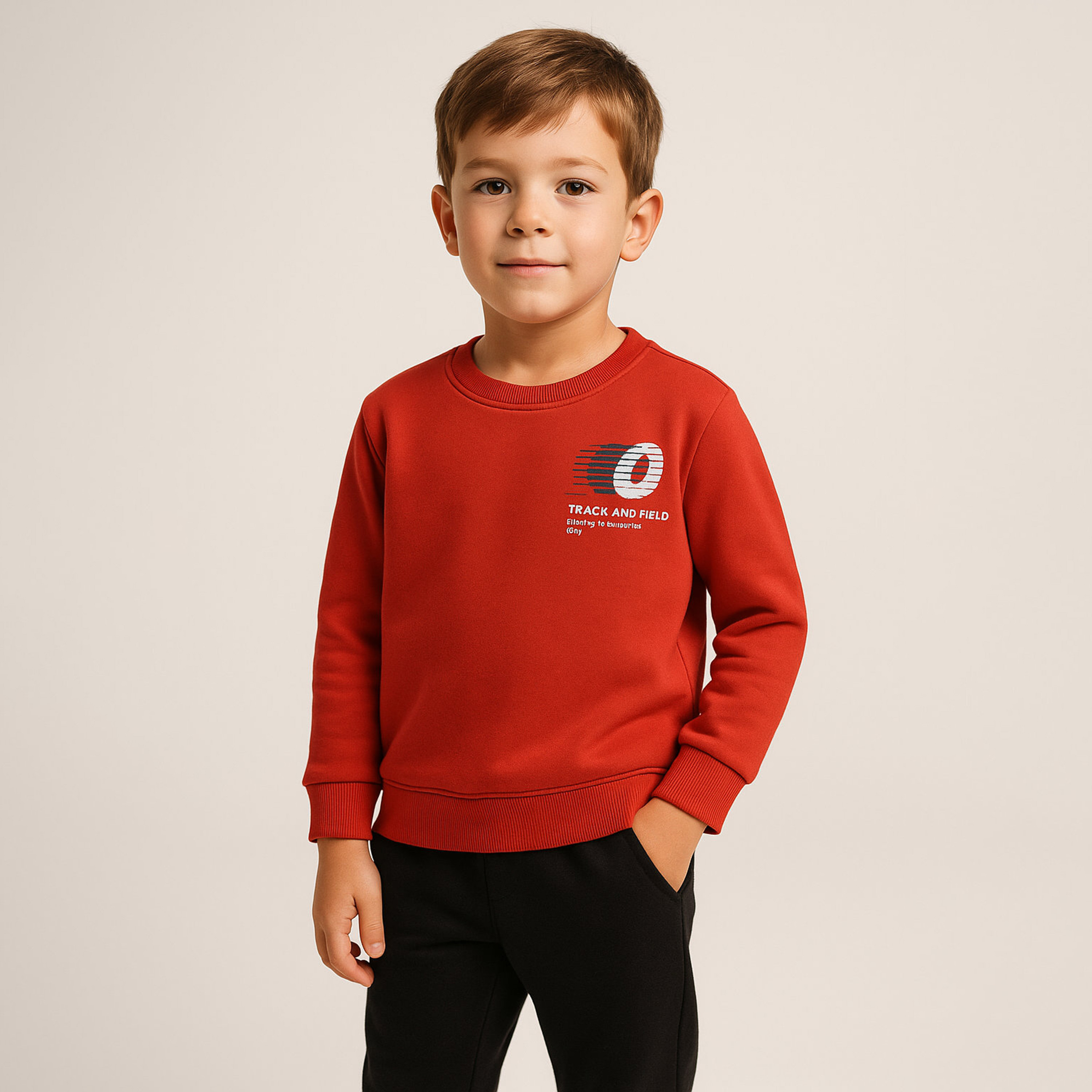 سويت شيرت بطبعة تراك آند فيلد من فيكتور اند جين-boys-clothing-sweatshirts-image-1