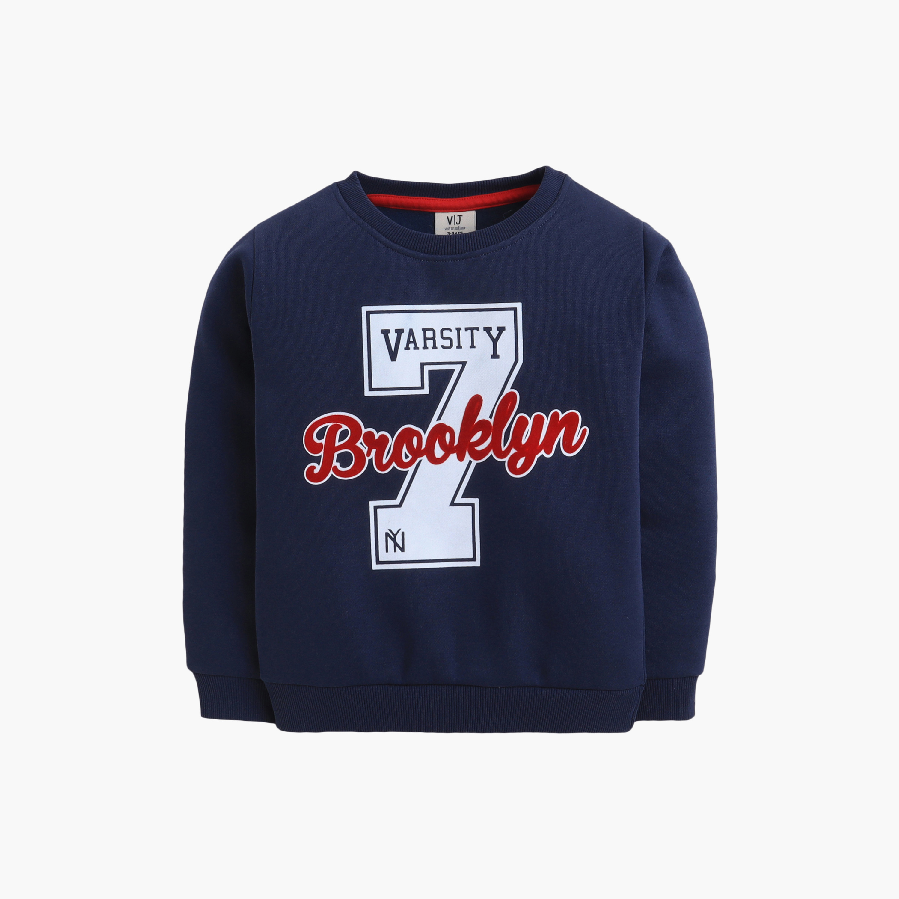 سويت شيرت بطبعة بروكلين 7 من فيكتور اند جين-boys-clothing-winterwear-sweatshirts-image-2