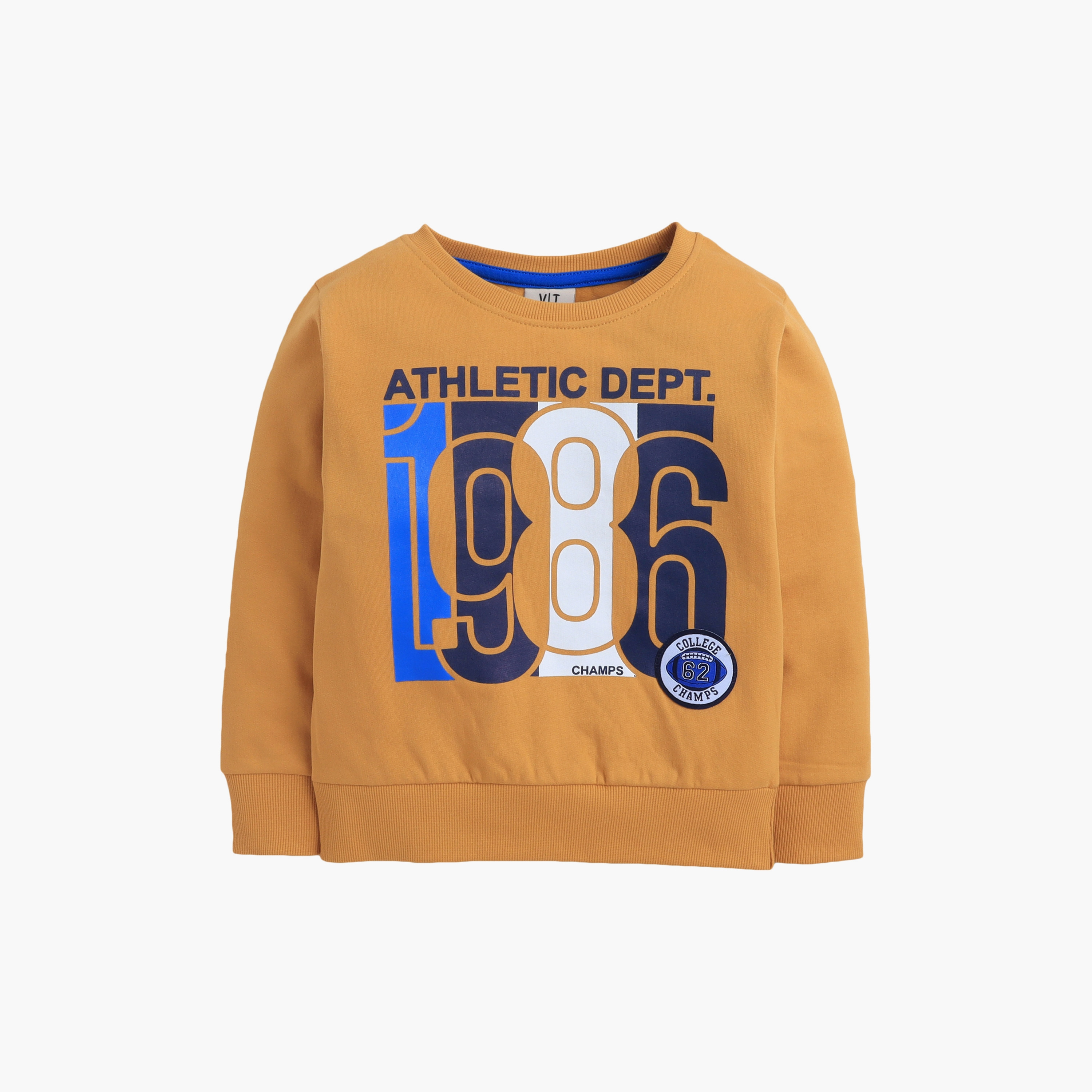 سويت شيرت بطبعة أثلتيك ديبت 1986 من فيكتور اند جين-boys-clothing-sweatshirts-image-3