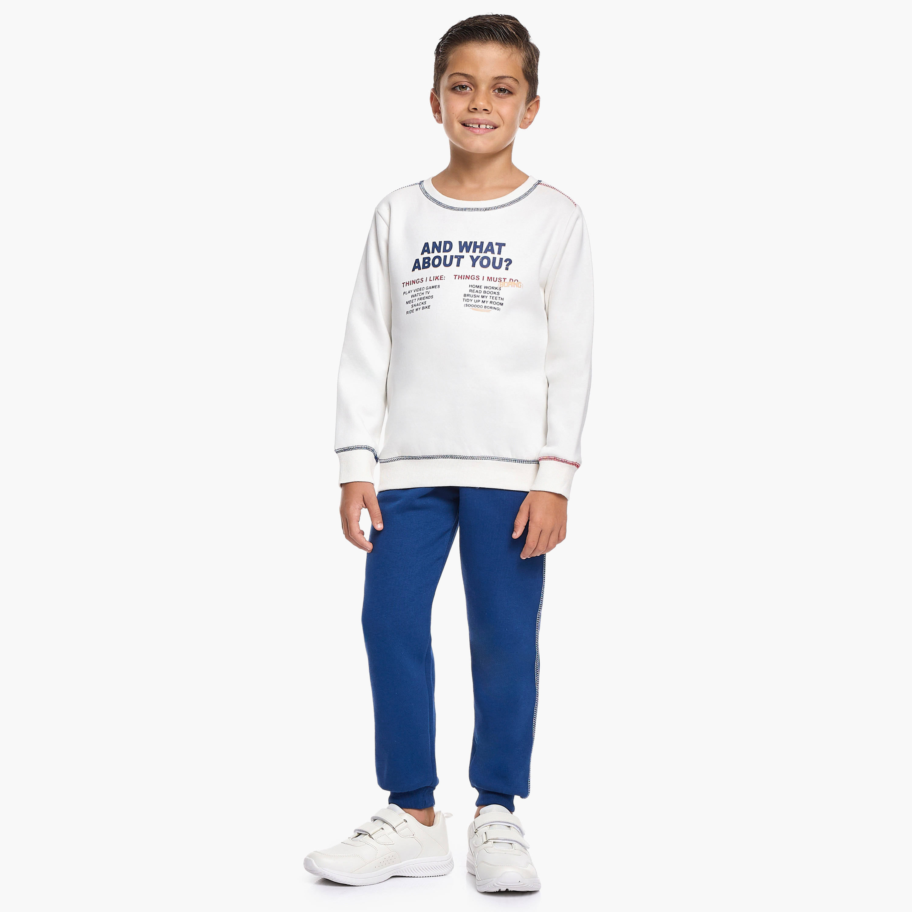 Victor and Jane 2-Piece Printed Sweatshirt & Jogger Sets-baby-boys-clothing-winterwear-setsandcoords-image-2