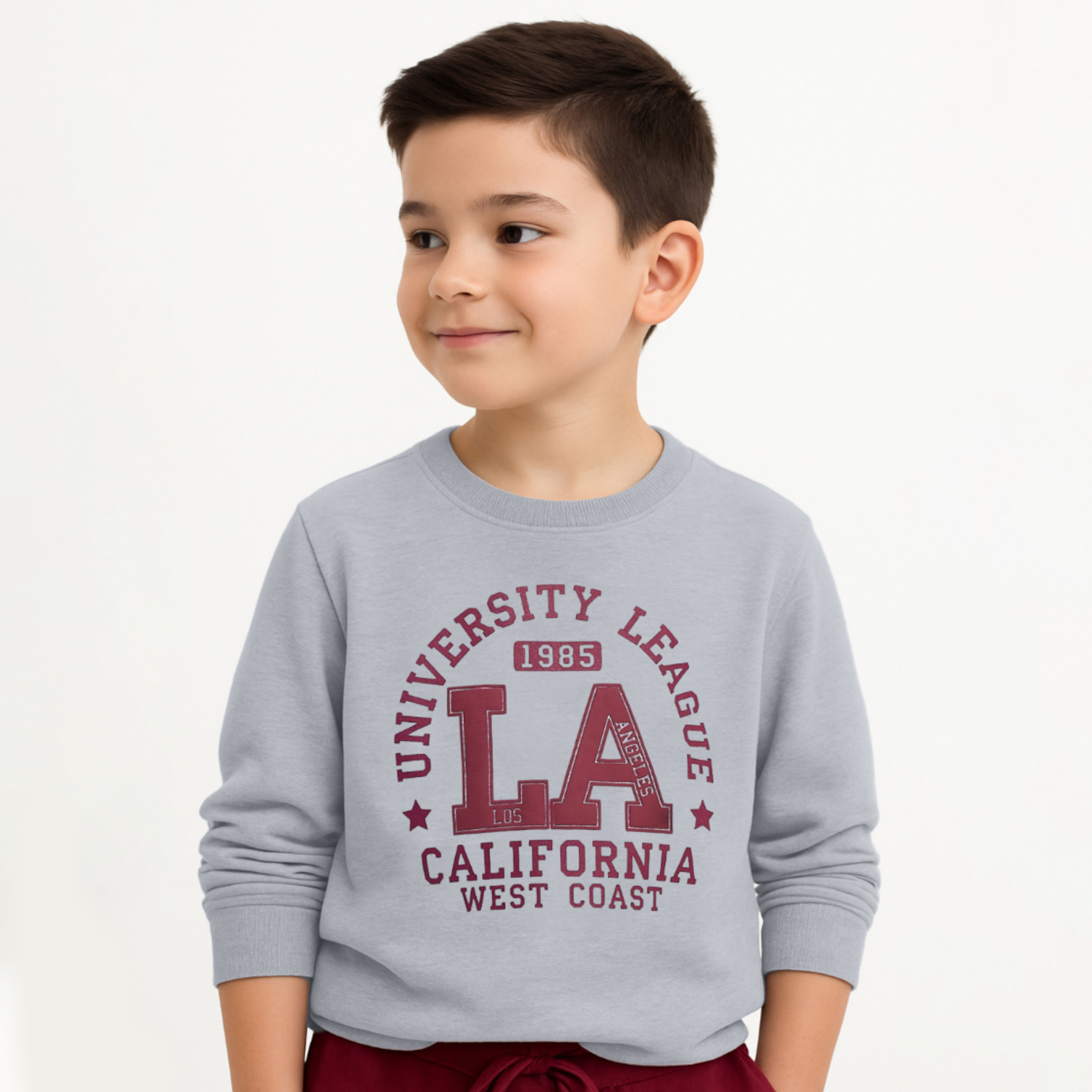 Victor and Jane 2-Piece Texas 98 Zip-Neck Printed Sweatshirt & Jogger Sets-baby-boys-clothing-winterwear-setsandcoords-image-5