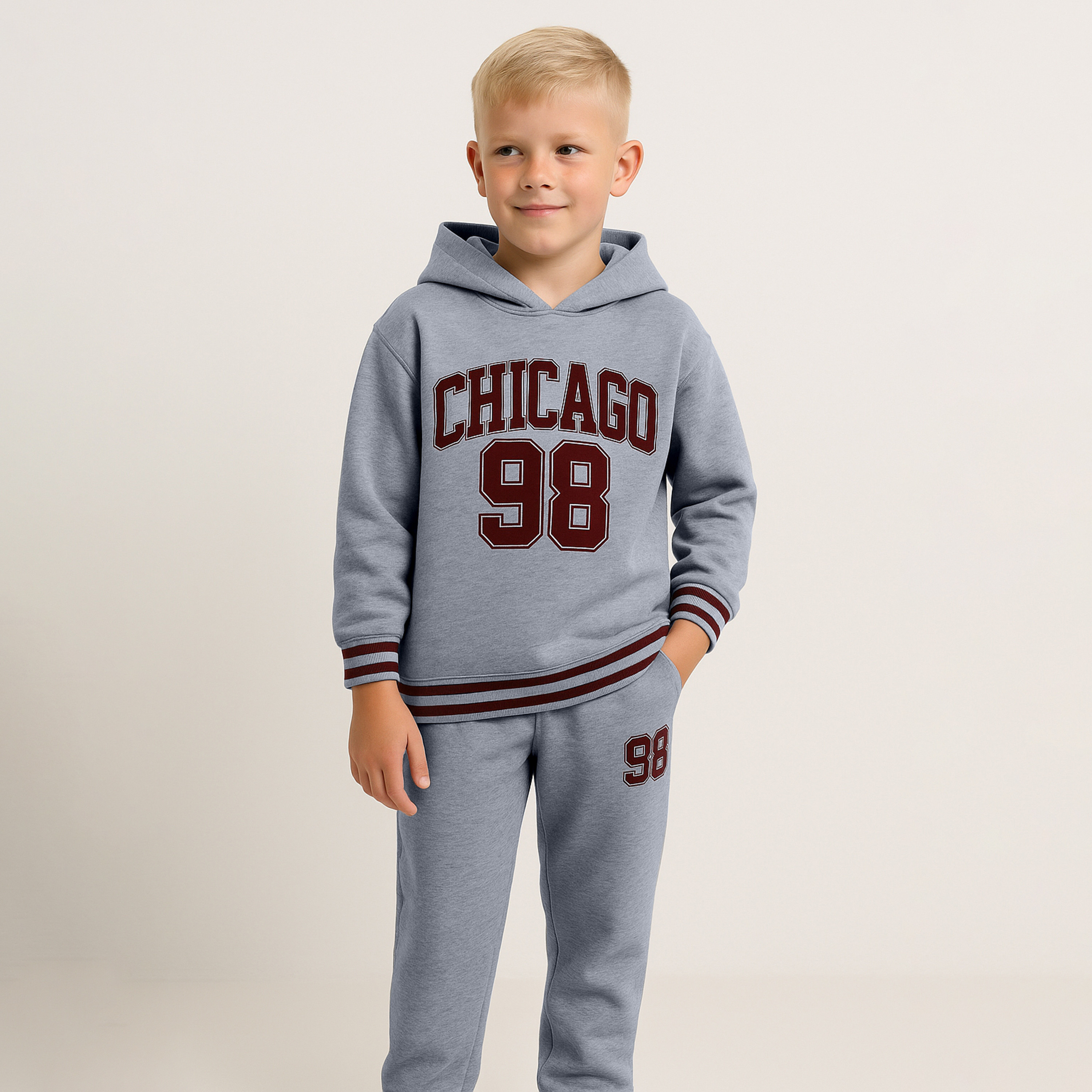 Victor and Jane 2-Piece Chicago 98 Printed Hoodie & Jogger Sets-boys-clothing-setsandcoords-image-4