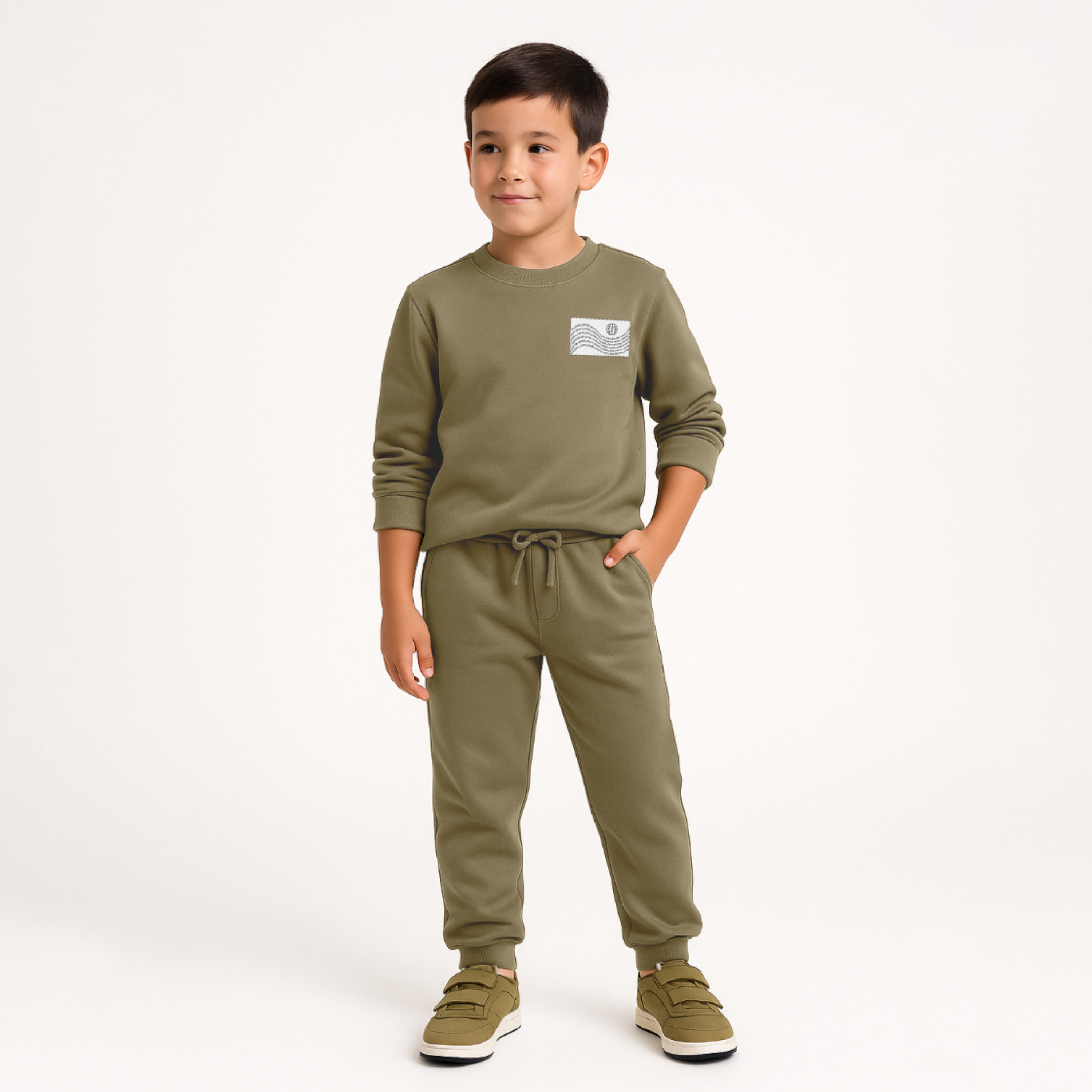 طقم من قطعتين سويت شيرت وبنطلون رياضي بطبعة من فيكتور اند جين-baby-boys-clothing-winterwear-setsandcoords-image-1
