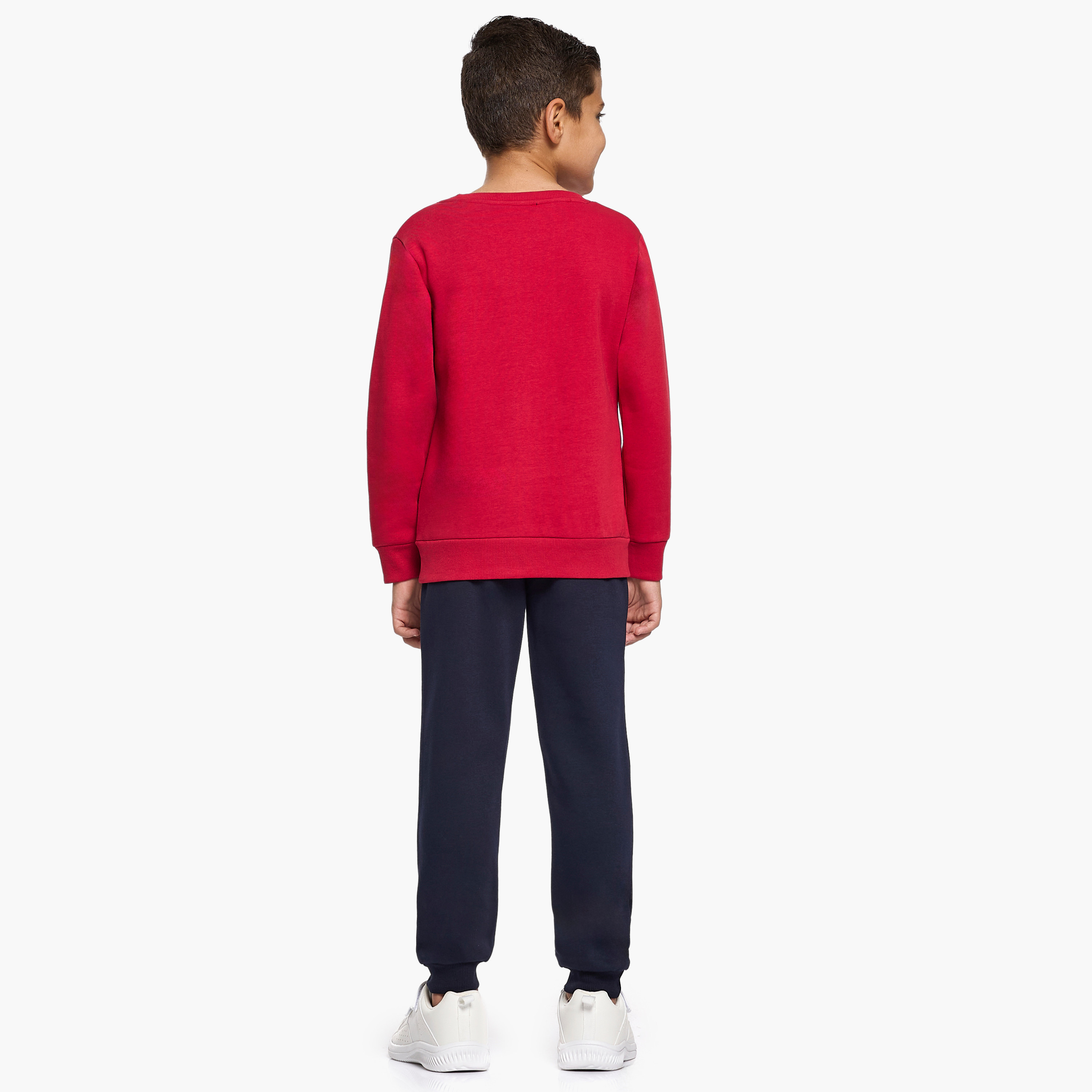 Victor and Jane 2-Piece Make Best Choices Printed Sweatshirt & Jogger Sets-baby-boys-clothing-winterwear-setsandcoords-image-3