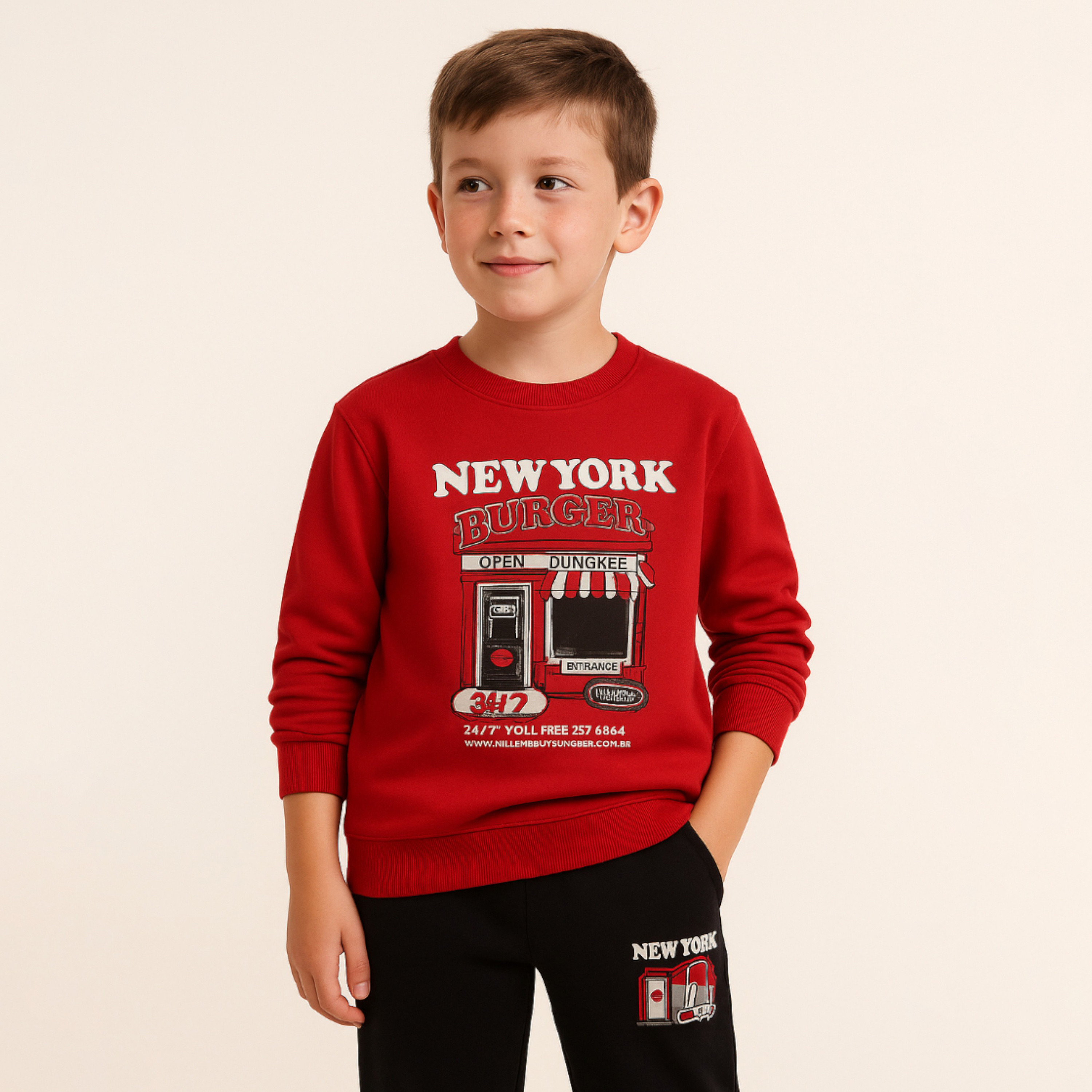 Victor and Jane 2-Piece Trendy Winter Printed Sweatshirt & Jogger Sets-boys-clothing-setsandcoords-image-4
