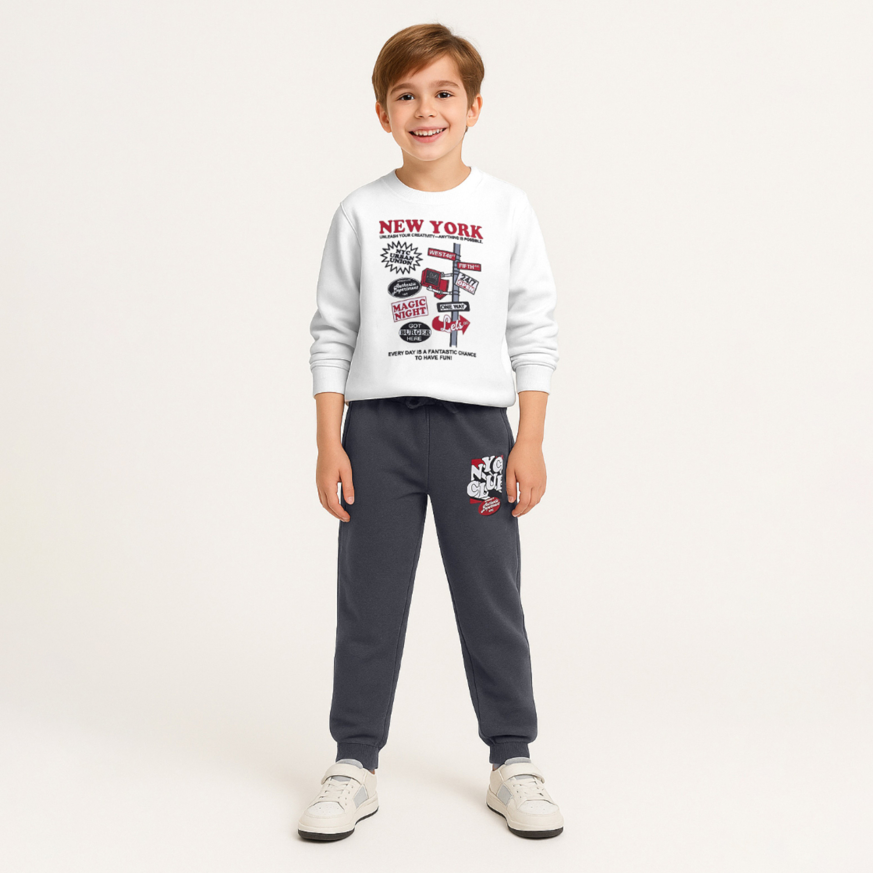 Victor and Jane 2-Piece Cozy Fleece Printed Sweatshirt & Jogger Sets-boys-clothing-setsandcoords-image-1