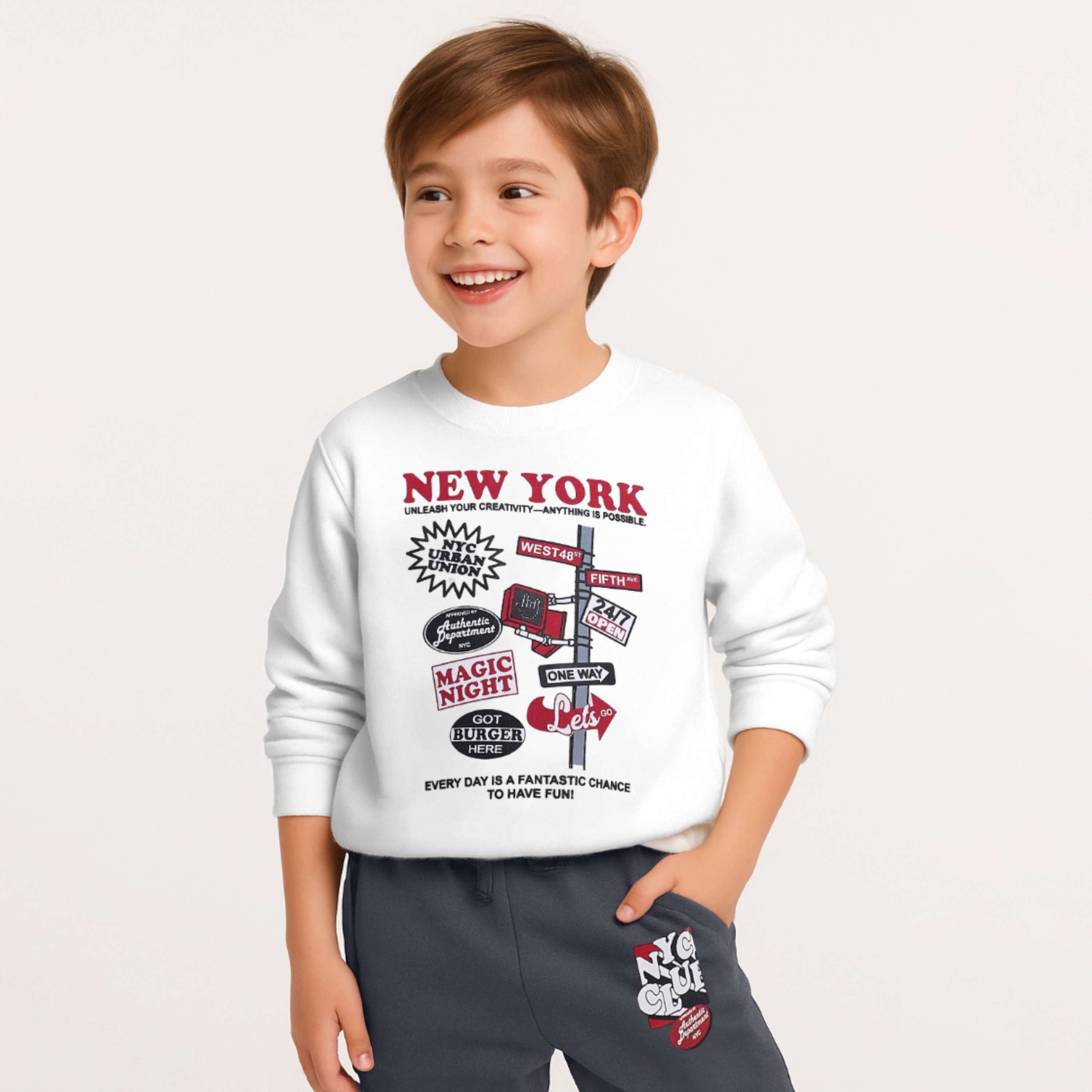 Victor and Jane 2-Piece Cozy Fleece Printed Sweatshirt & Jogger Sets-boys-clothing-setsandcoords-image-4