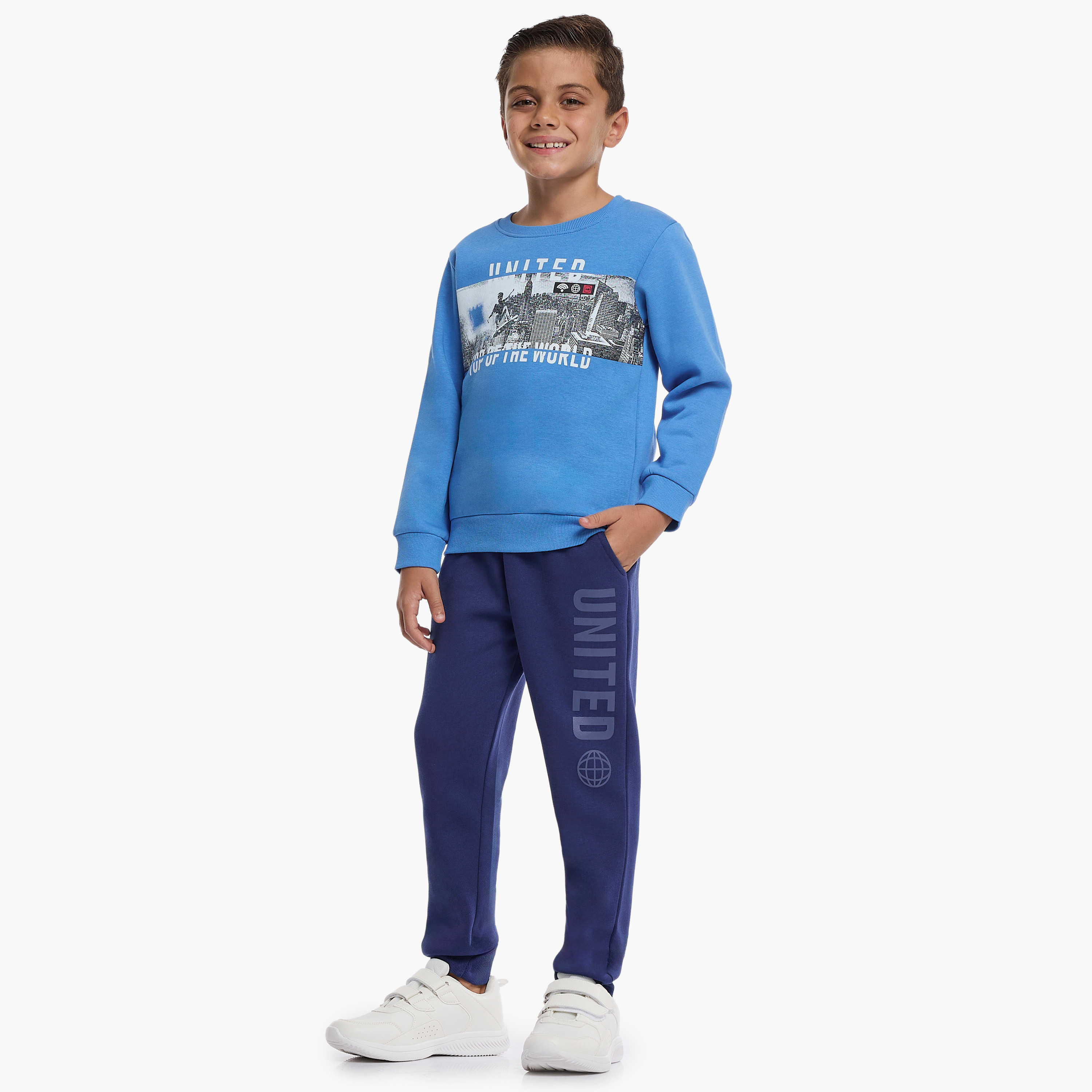 Victor and Jane 2-Piece Printed Sweatshirt & Jogger Sets-baby-boys-clothing-winterwear-setsandcoords-image-2