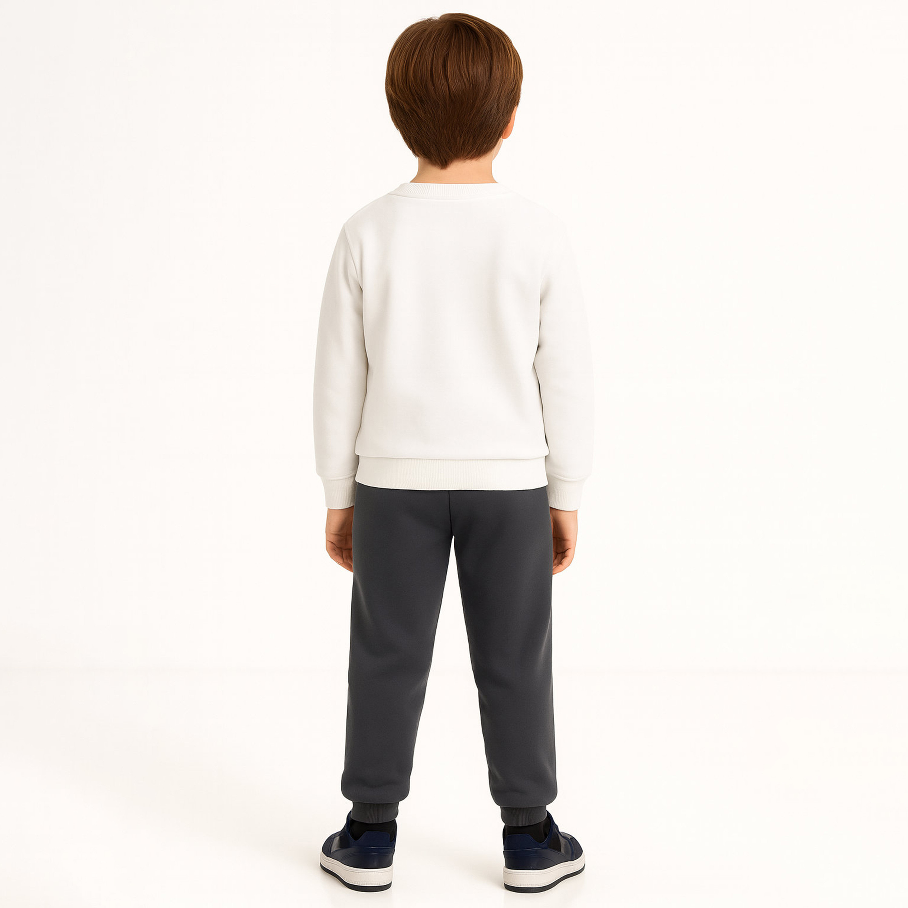 طقم من قطعتين سويت شيرت وبنطلون رياضي بطبعة على طراز السباق من فيكتور اند جين-baby-boys-clothing-winterwear-setsandcoords-image-2