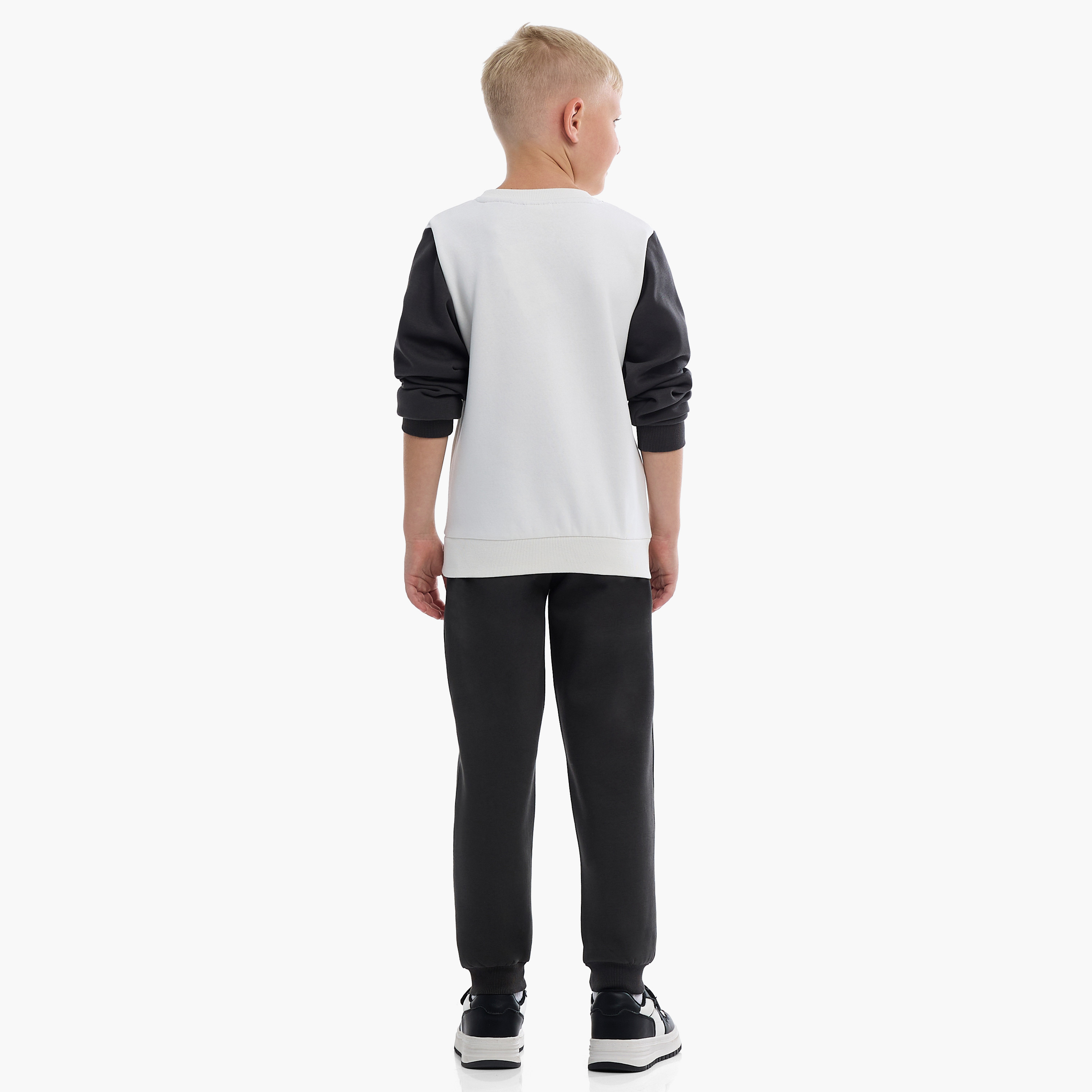 Victor and Jane 2-Piece Urban Style Printed Sweatshirt & Jogger Sets-baby-boys-clothing-winterwear-setsandcoords-image-2