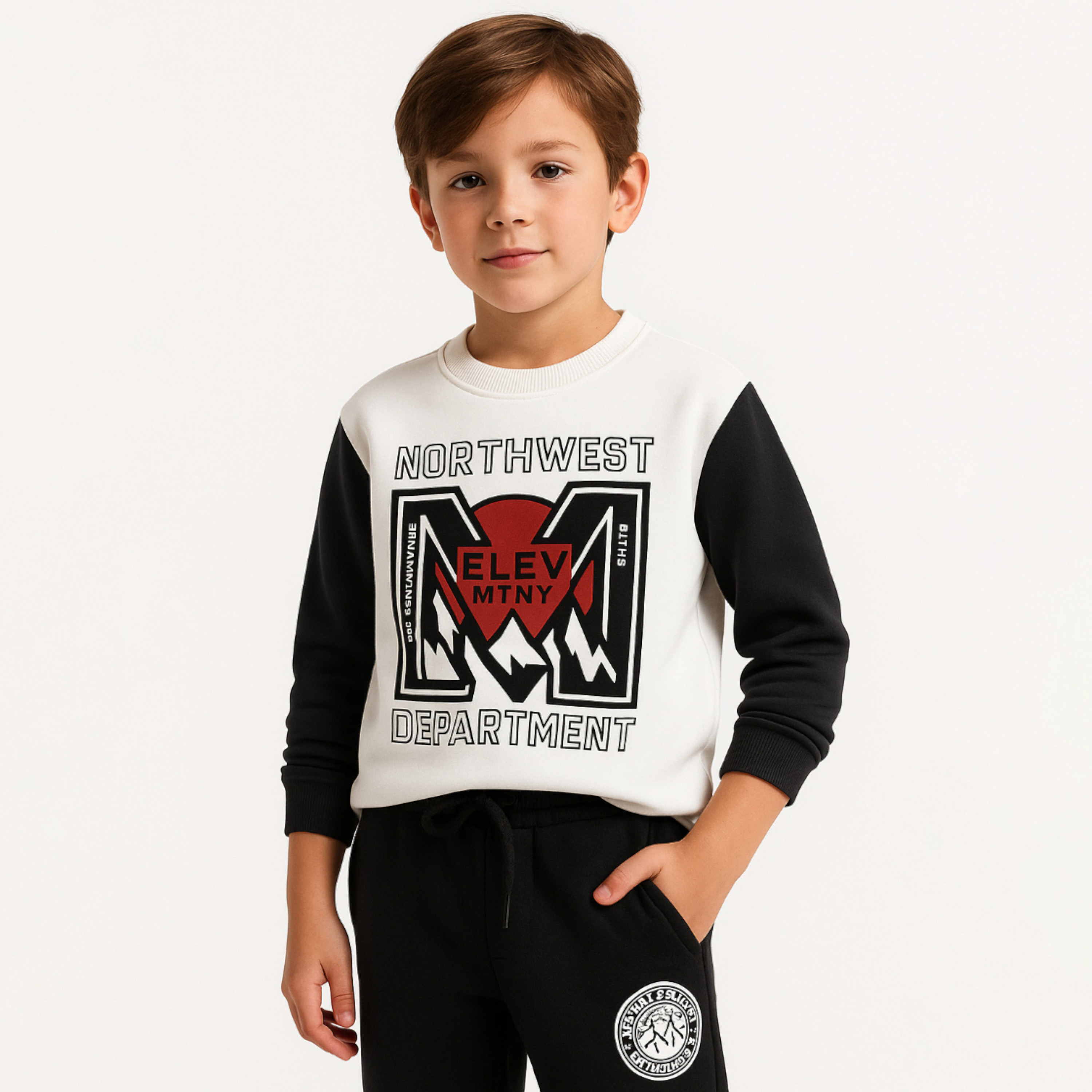 Victor and Jane 2-Piece Urban Style Printed Sweatshirt & Jogger Sets-baby-boys-clothing-winterwear-setsandcoords-image-3