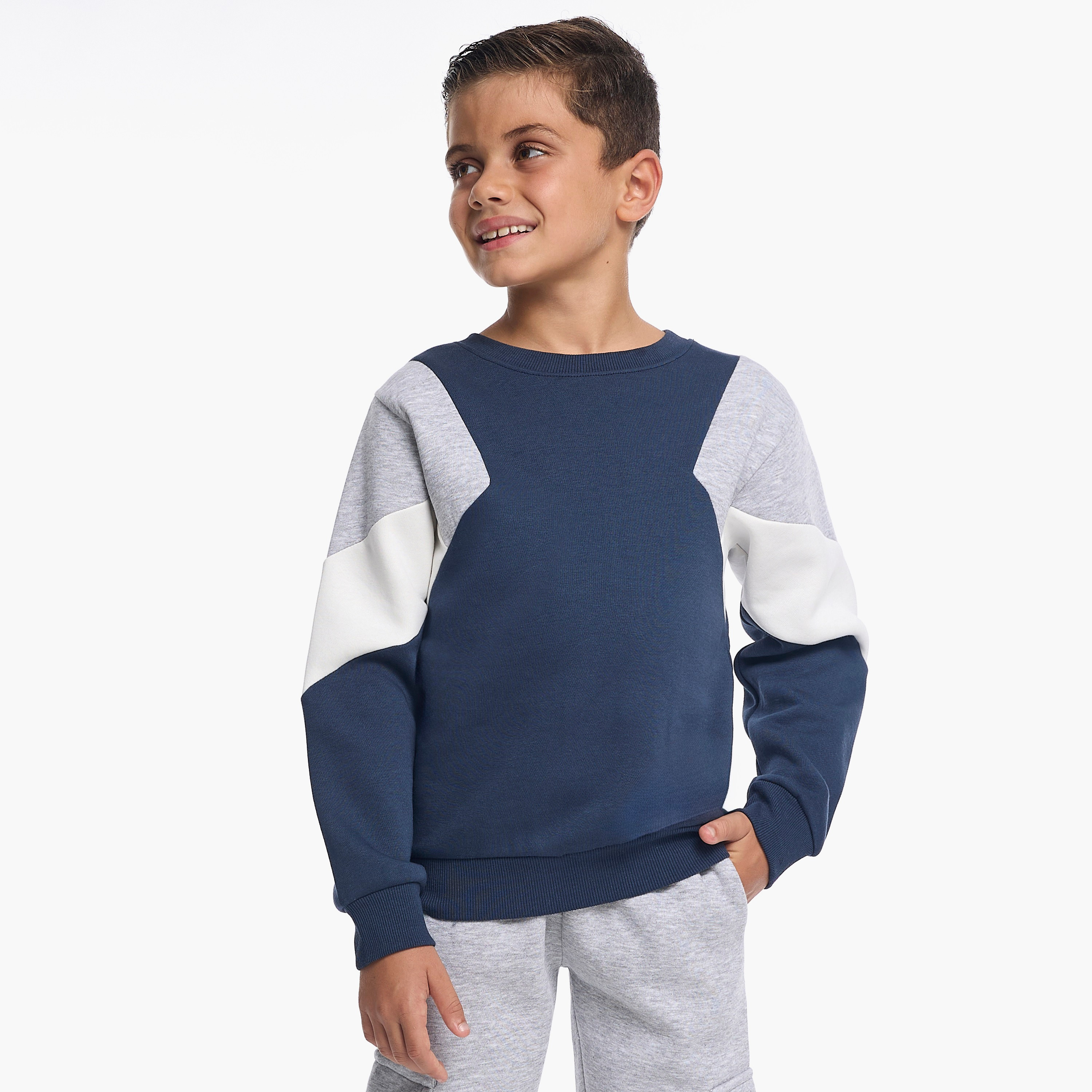 Victor and Jane 2-Piece Solid Sweatshirt & Jogger Sets-baby-boys-clothing-winterwear-setsandcoords-image-4