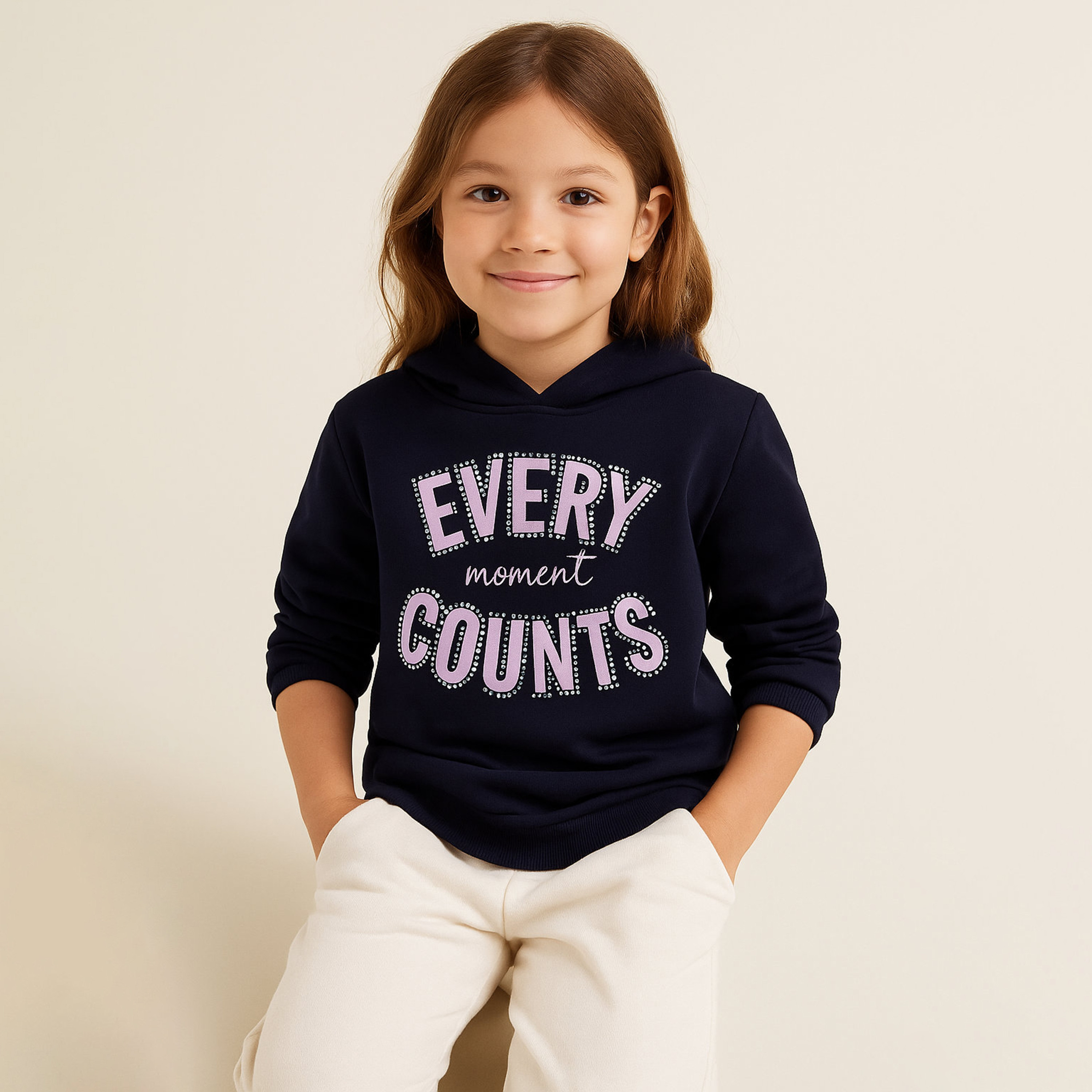 هودي بطبعة إيفري مومنتس كاونتس من فيكتور اند جين-baby-girls-clothing-sweatshirts-image-2