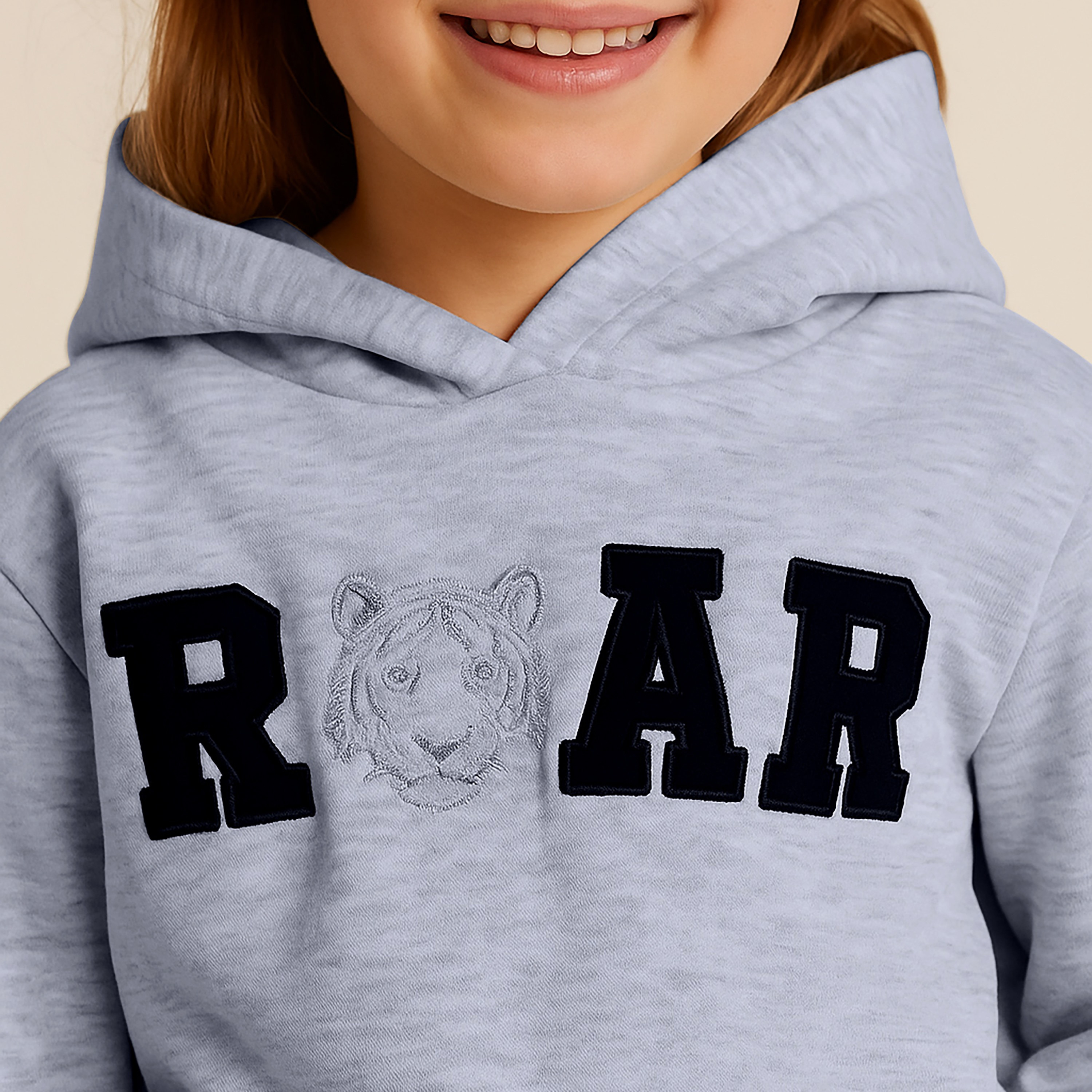 Victor and Jane Roar Tiger Printed Hoodie-baby-girls-clothing-sweatshirts-image-4