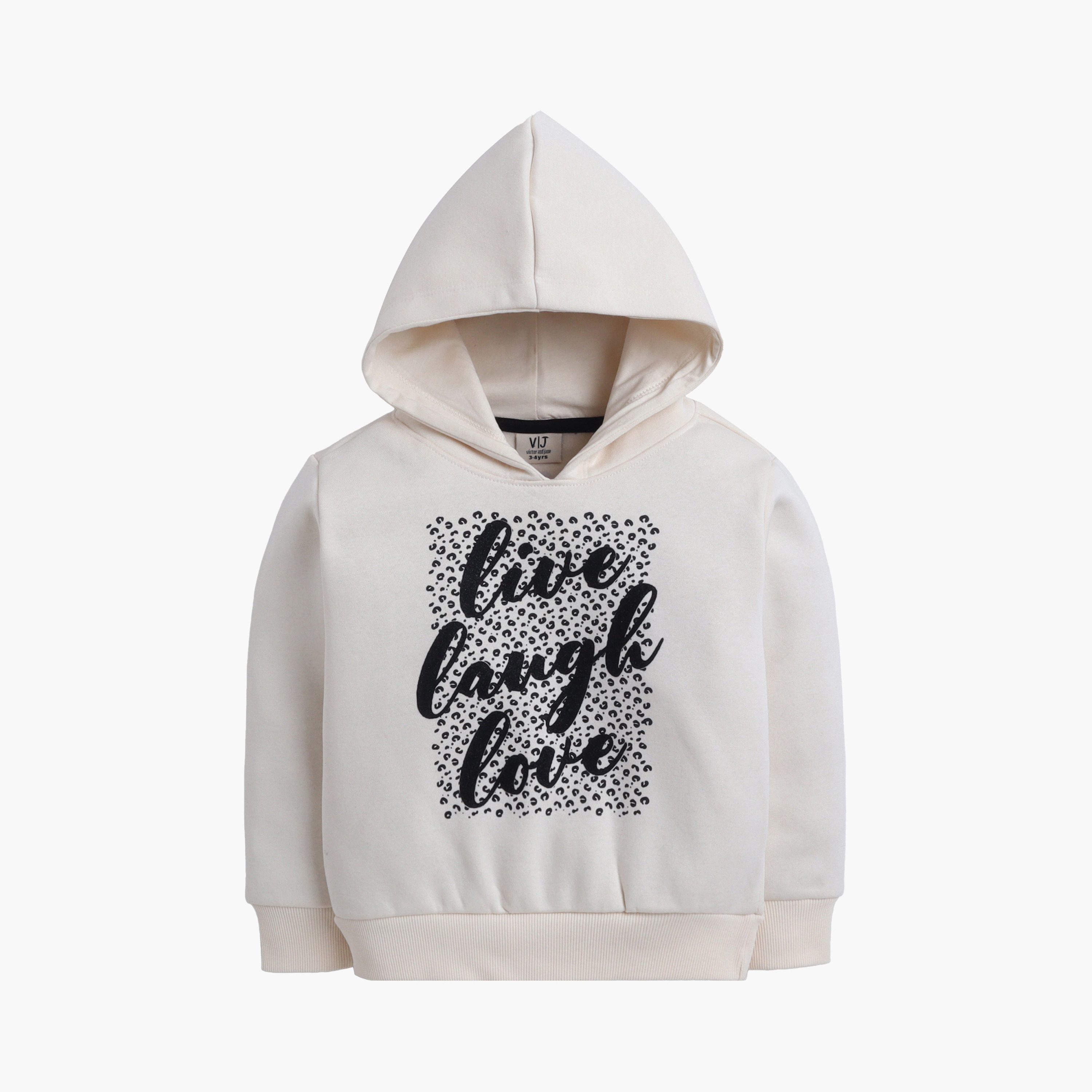 Victor and Jane Live Laugh Love Printed Hoodie-baby-girls-clothing-winterwear-sweatshirts-image-2