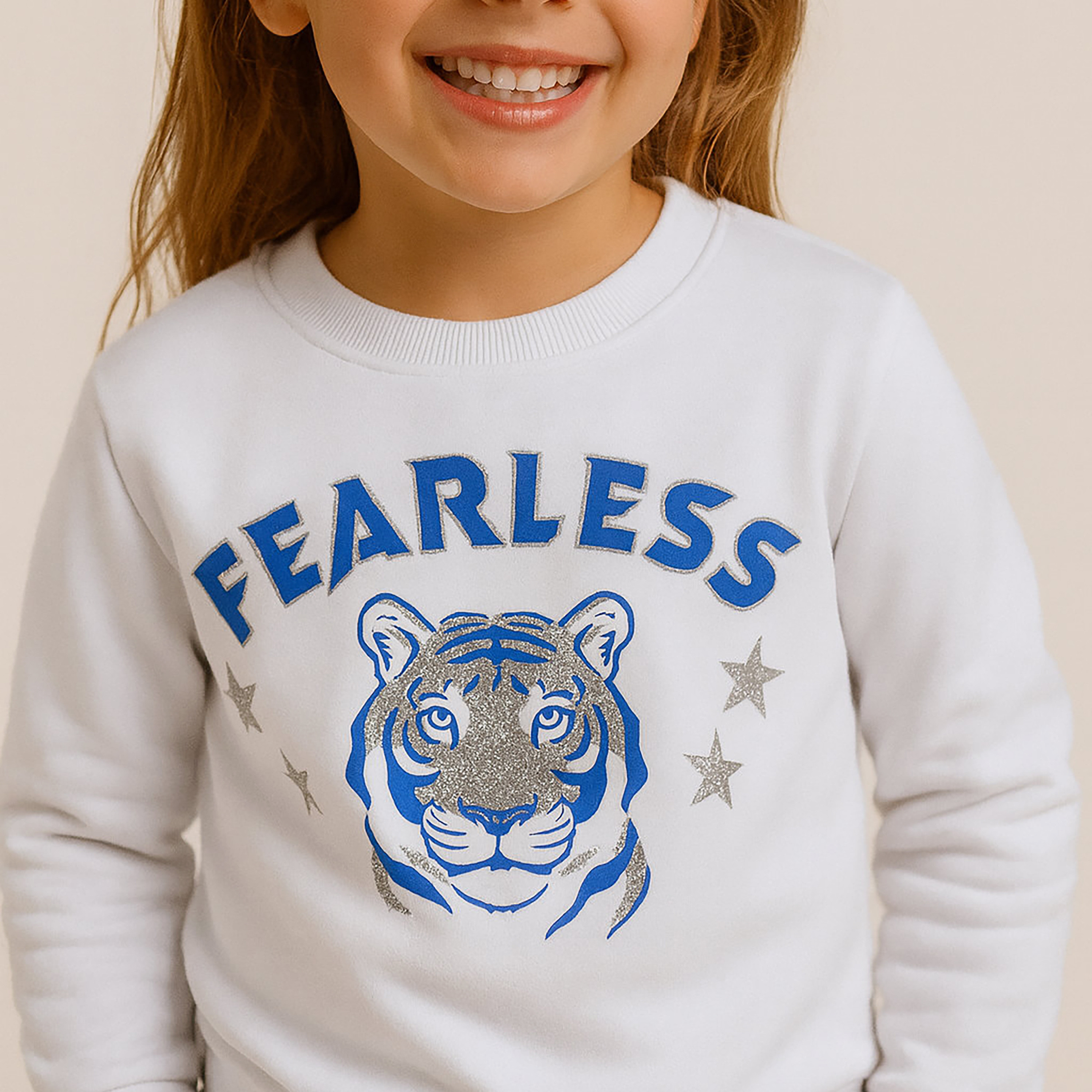 سويت شيرت بطبعة نمر فيرليس من فيكتور اند جين-girls-clothing-winterwear-sweatshirts-image-5