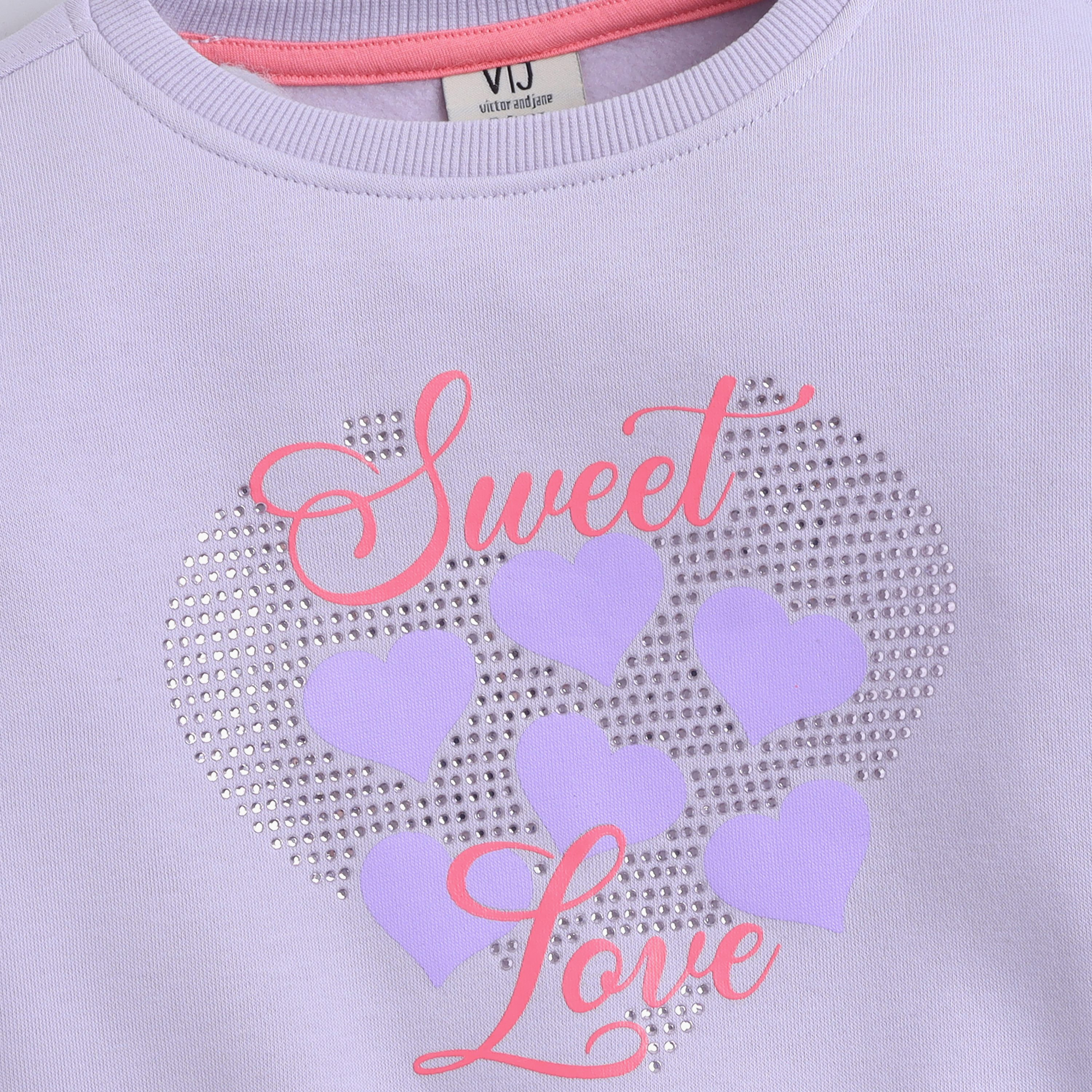 سويت شيرت بطبعة سويت لاف من فيكتور اند جين-baby-girls-clothing-sweatshirts-image-4
