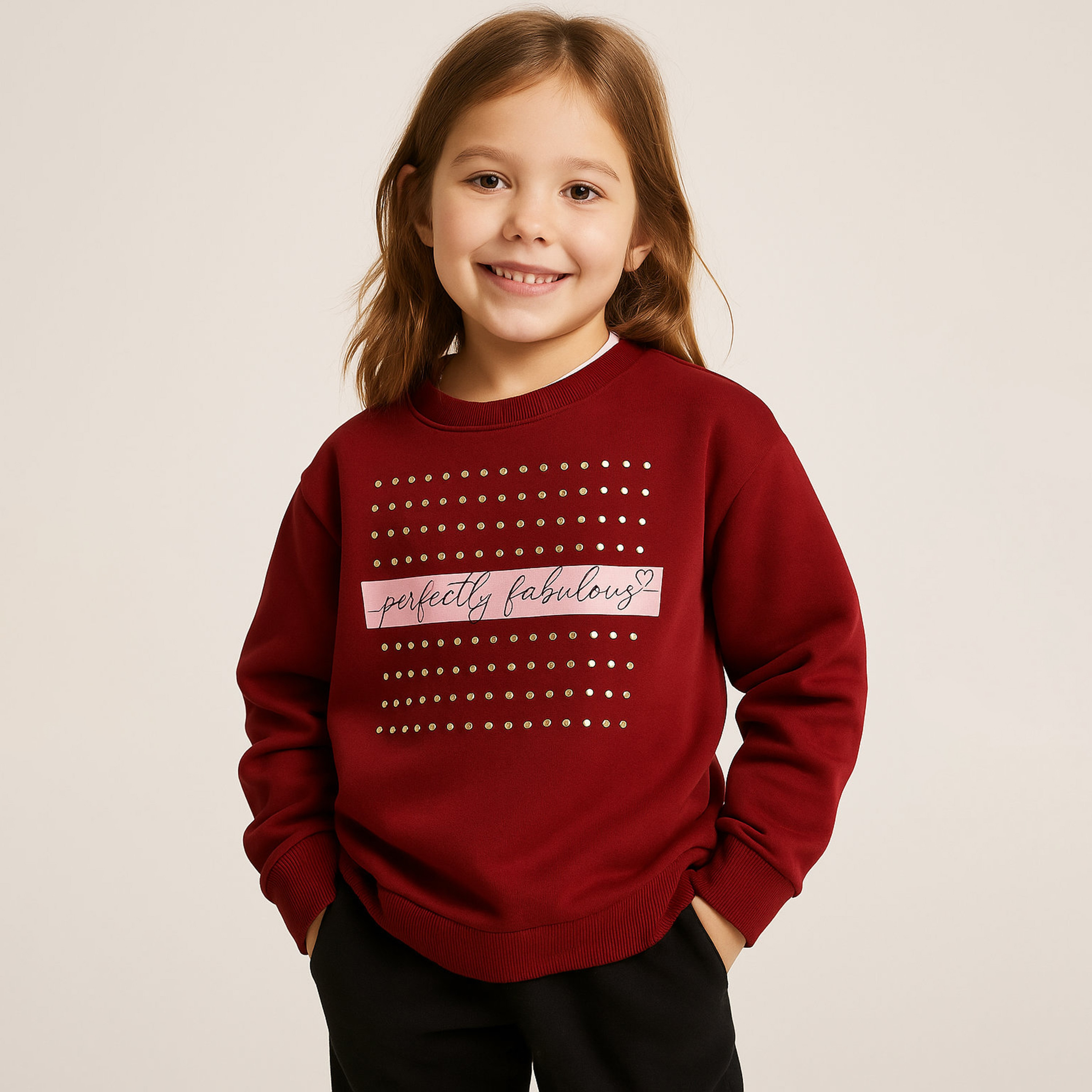 سويت شيرت بطبعة بيرفيكتلي فابيولاس من فيكتور اند جين-girls-clothing-winterwear-sweatshirts-image-2