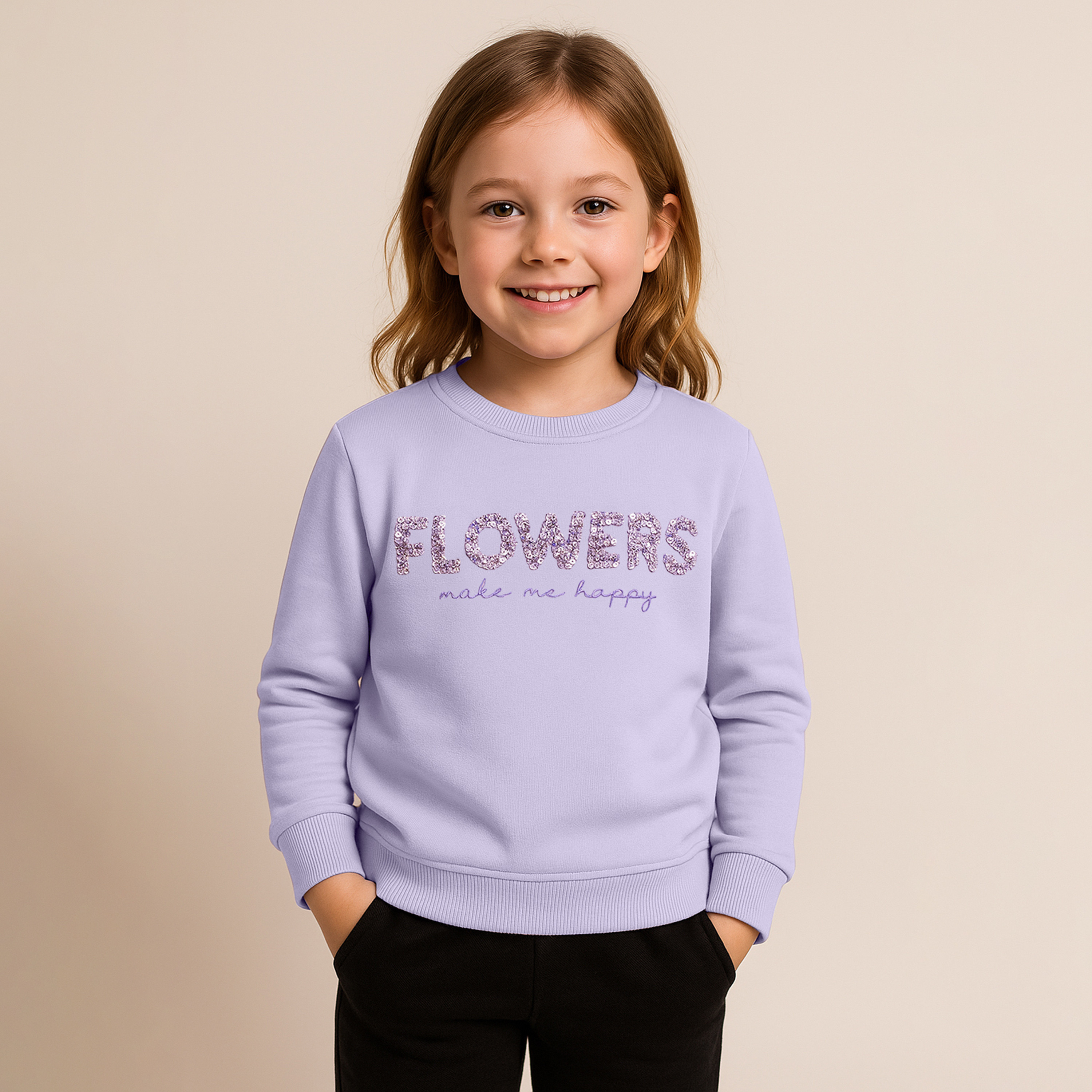 Victor and Jane Flowers Make Me Happy Printed Sweatshirt-girls-clothing-winterwear-sweatshirts-image-1