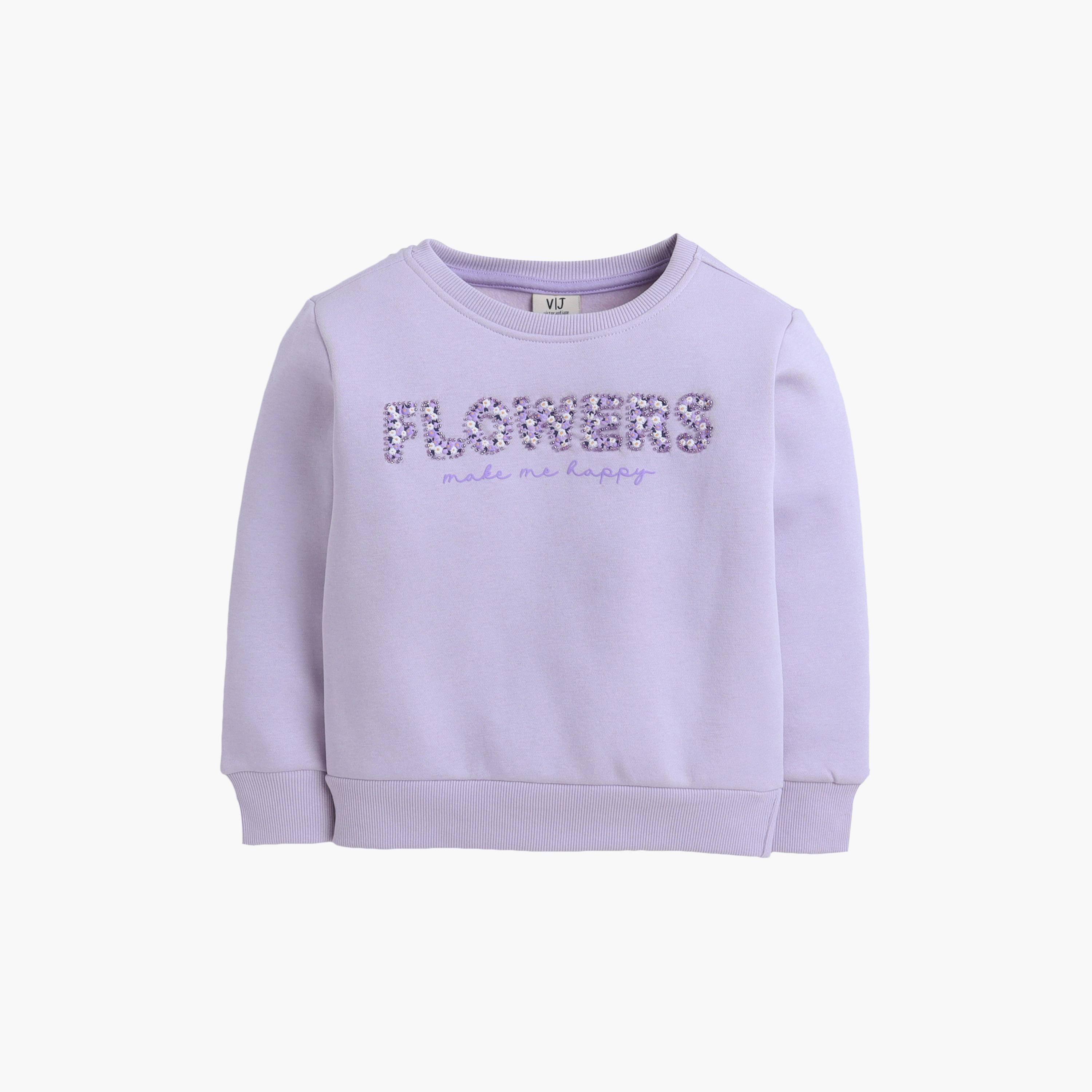 Victor and Jane Flowers Make Me Happy Printed Sweatshirt-girls-clothing-winterwear-sweatshirts-image-3