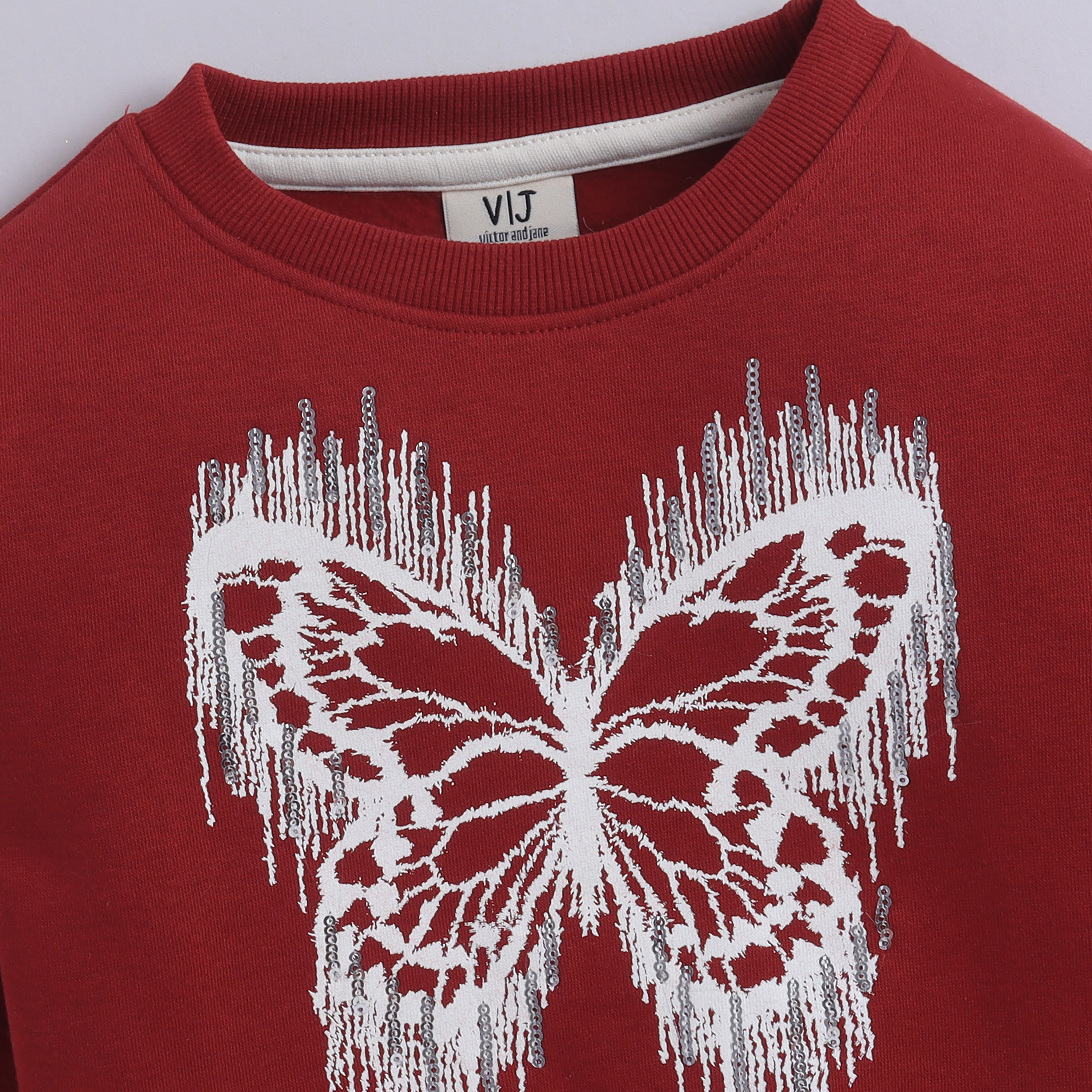Victor and Jane Butterfly Printed Sweatshirt-girls-clothing-winterwear-sweatshirts-image-4