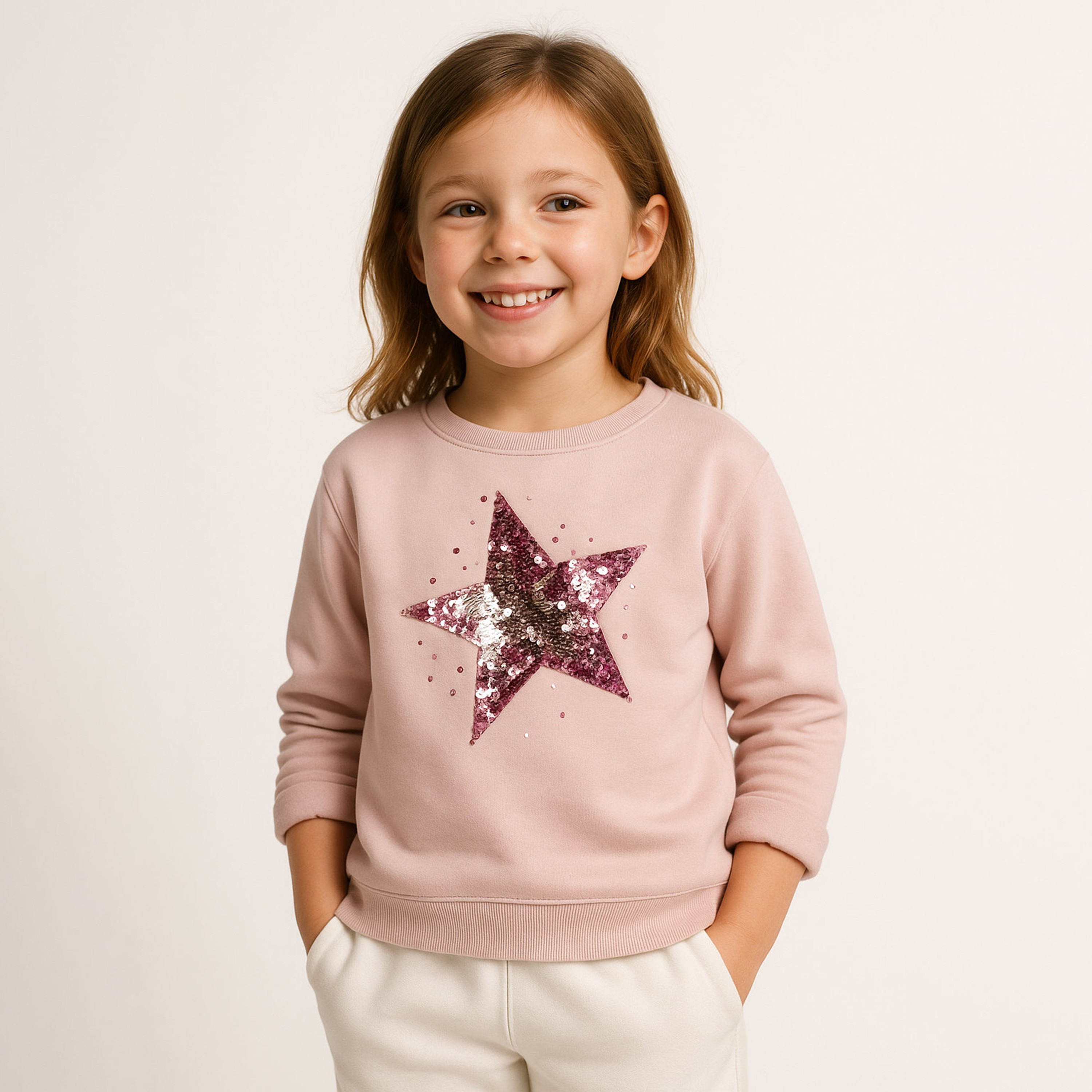 Victor and Jane Star Print Printed Sweatshirt-girls-clothing-winterwear-sweatshirts-image-1