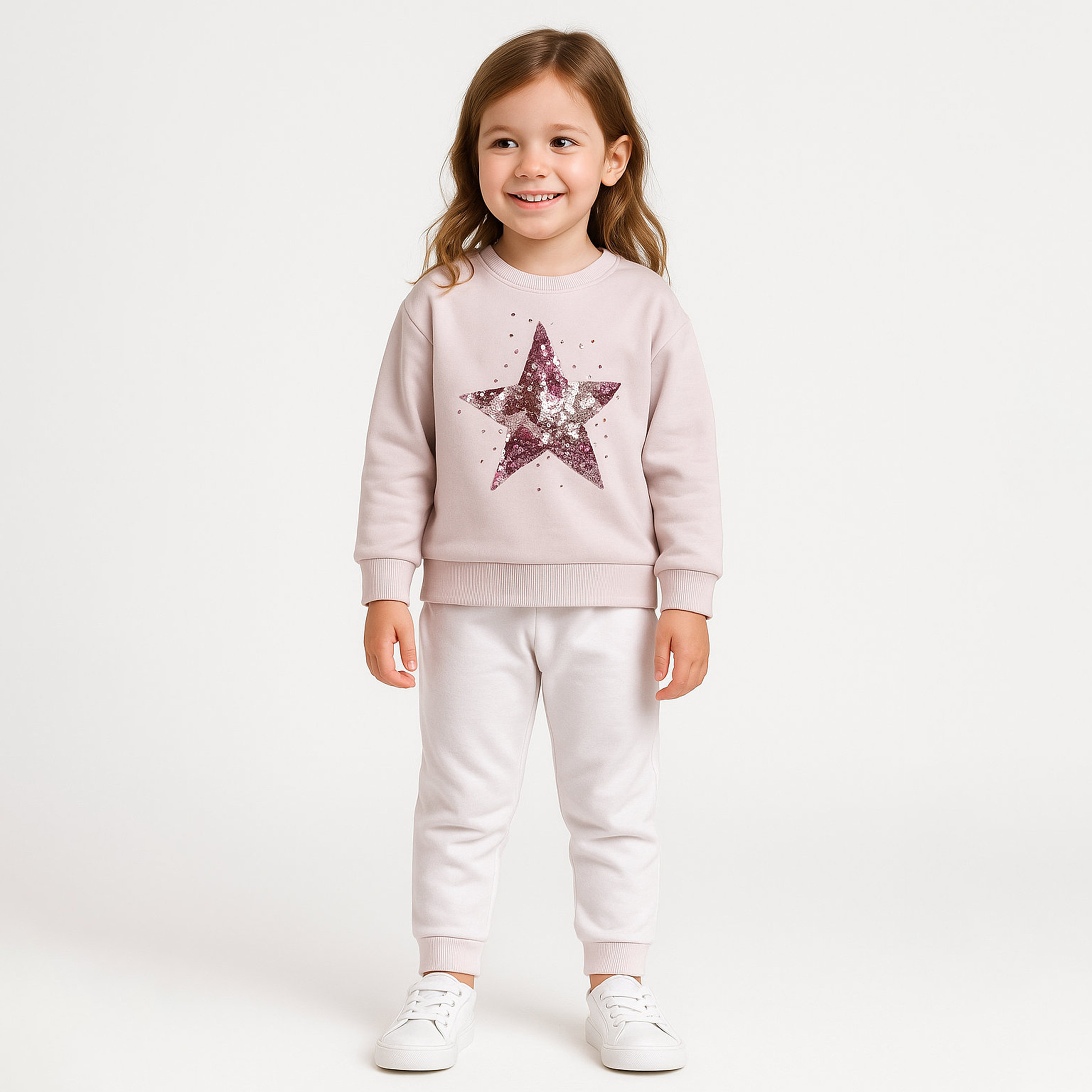 Victor and Jane Star Print Printed Sweatshirt-girls-clothing-winterwear-sweatshirts-image-2