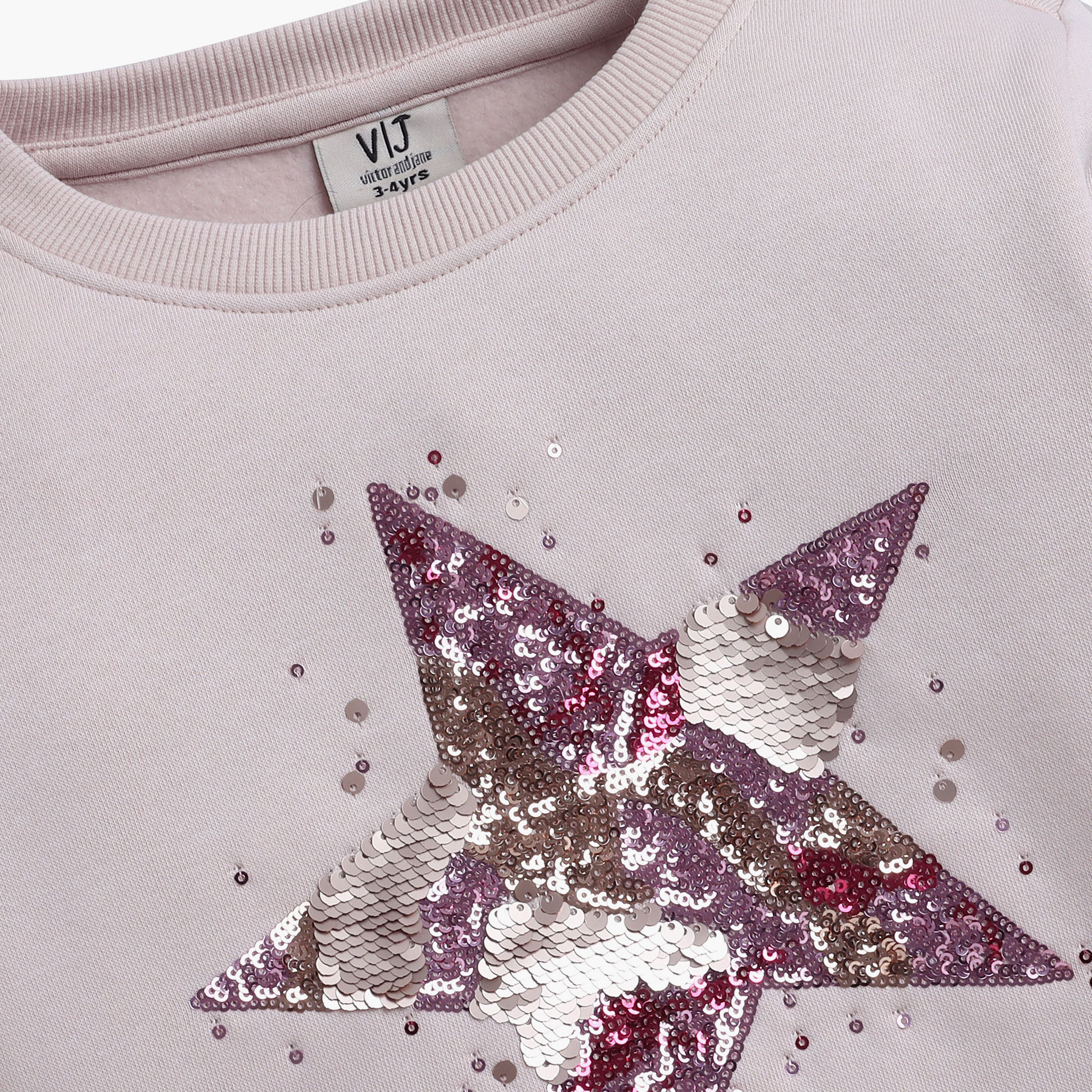Victor and Jane Star Print Printed Sweatshirt-girls-clothing-winterwear-sweatshirts-image-6