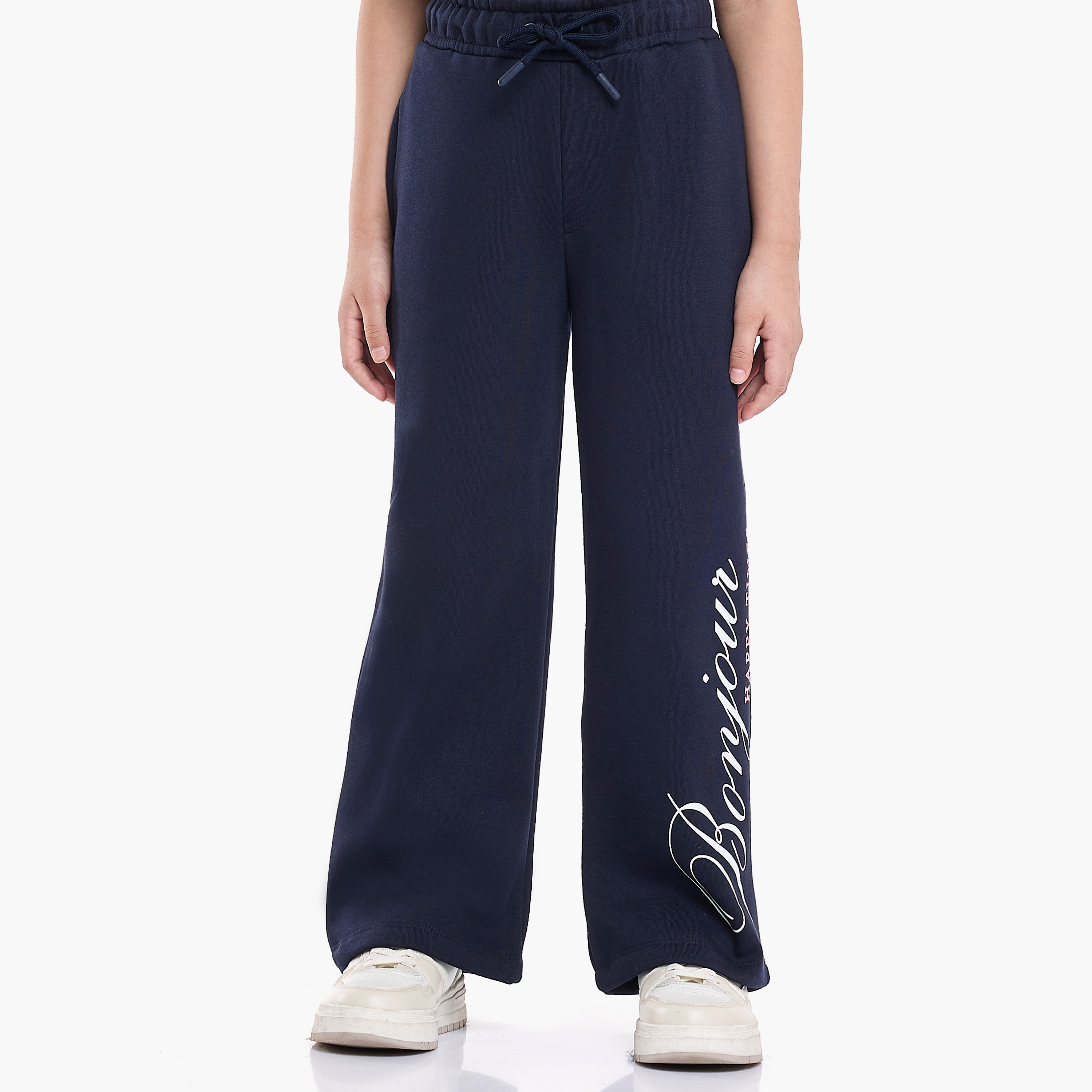 طقم من 3 قطع بلوزات وبنطلون ليجينج بطبعة جونيور بونجور من فيكتور اند جين-baby-girls-clothing-setsandcoords-image-5