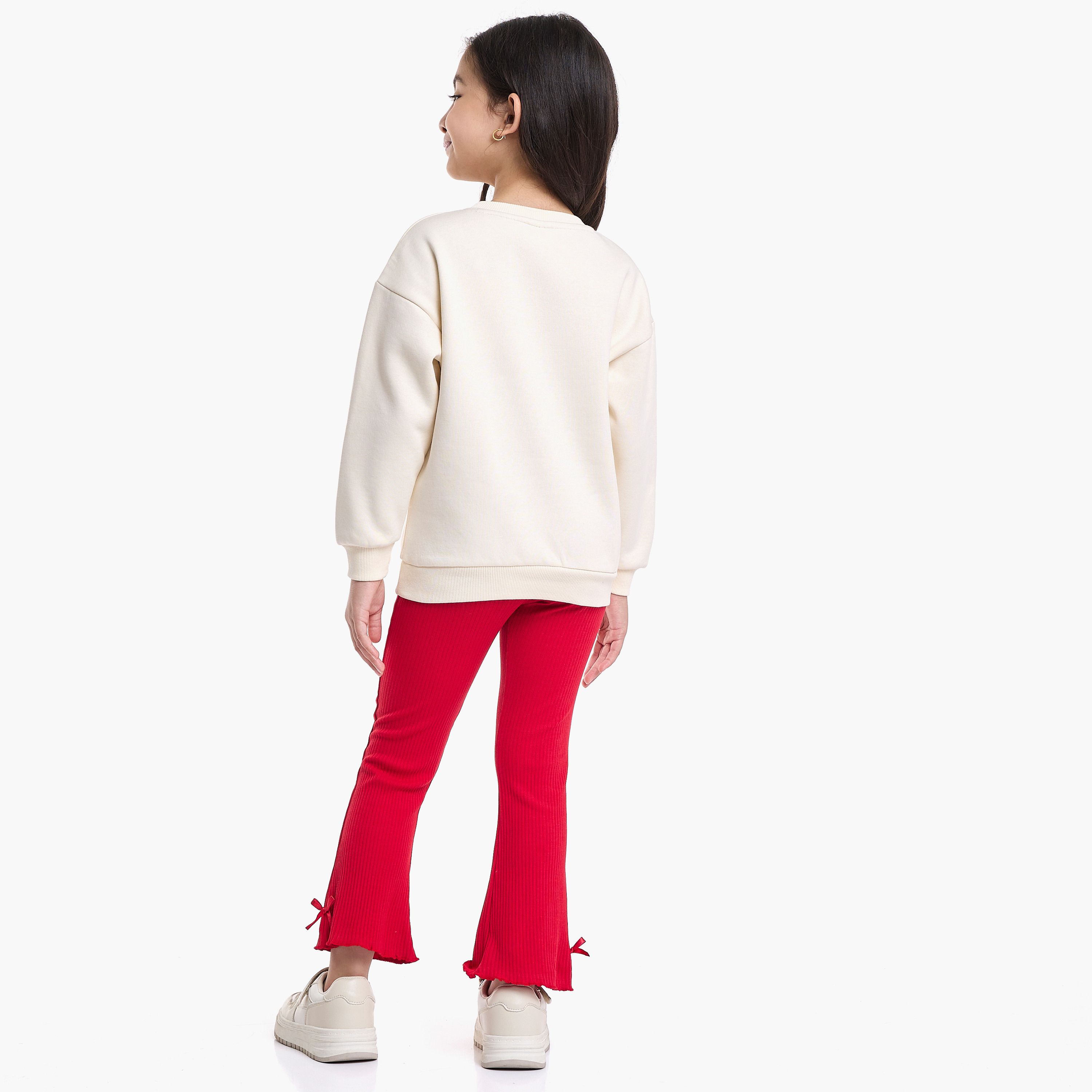 طقم من قطعتين سويت شيرت وبنطلون ليجينج بطبعة دب من فيكتور اند جين-girls-clothing-winterwear-setsandcoords-image-7