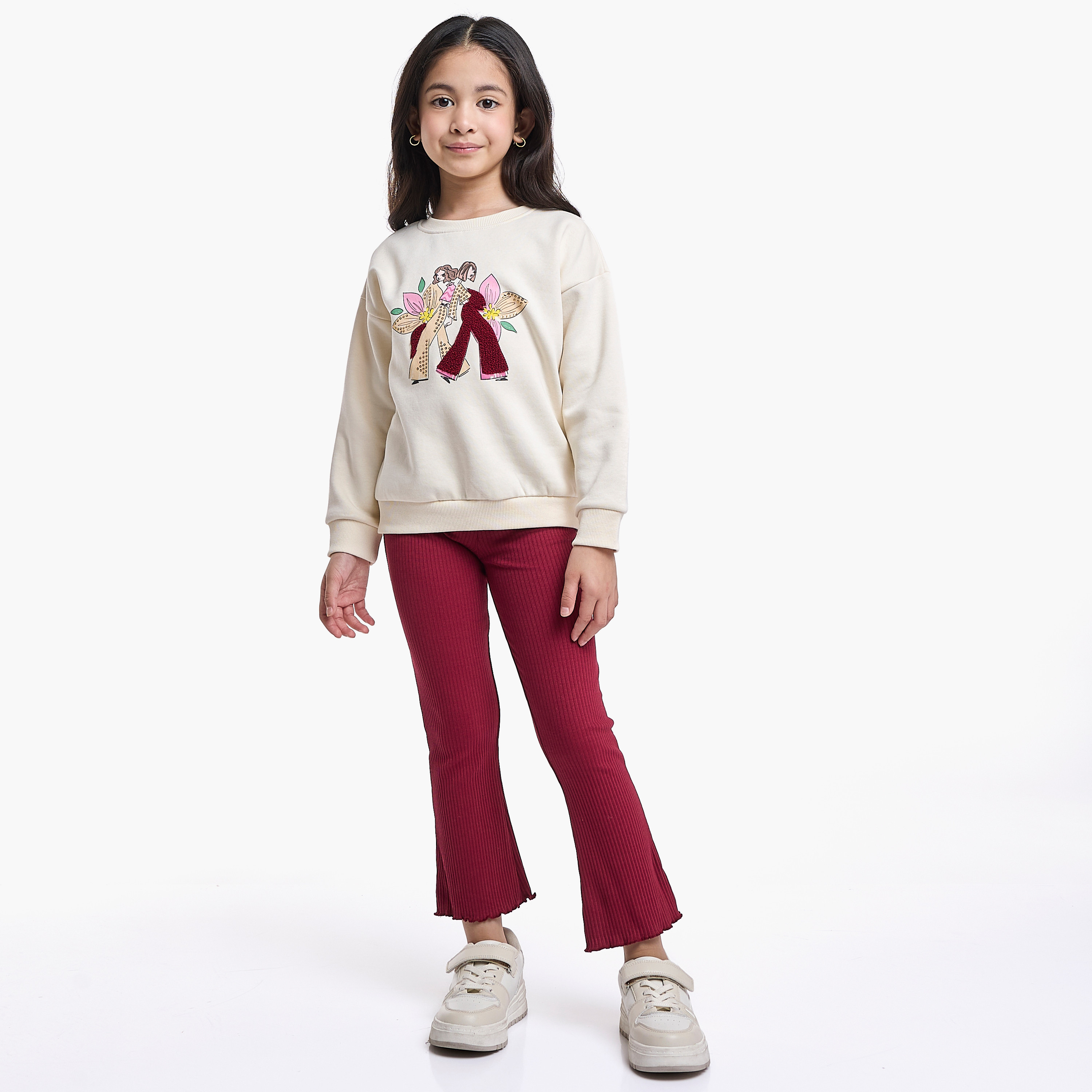 Victor and Jane 2-Piece Besties & Blooms Printed Sweatshirt & Legging Sets-baby-girls-clothing-setsandcoords-image-6