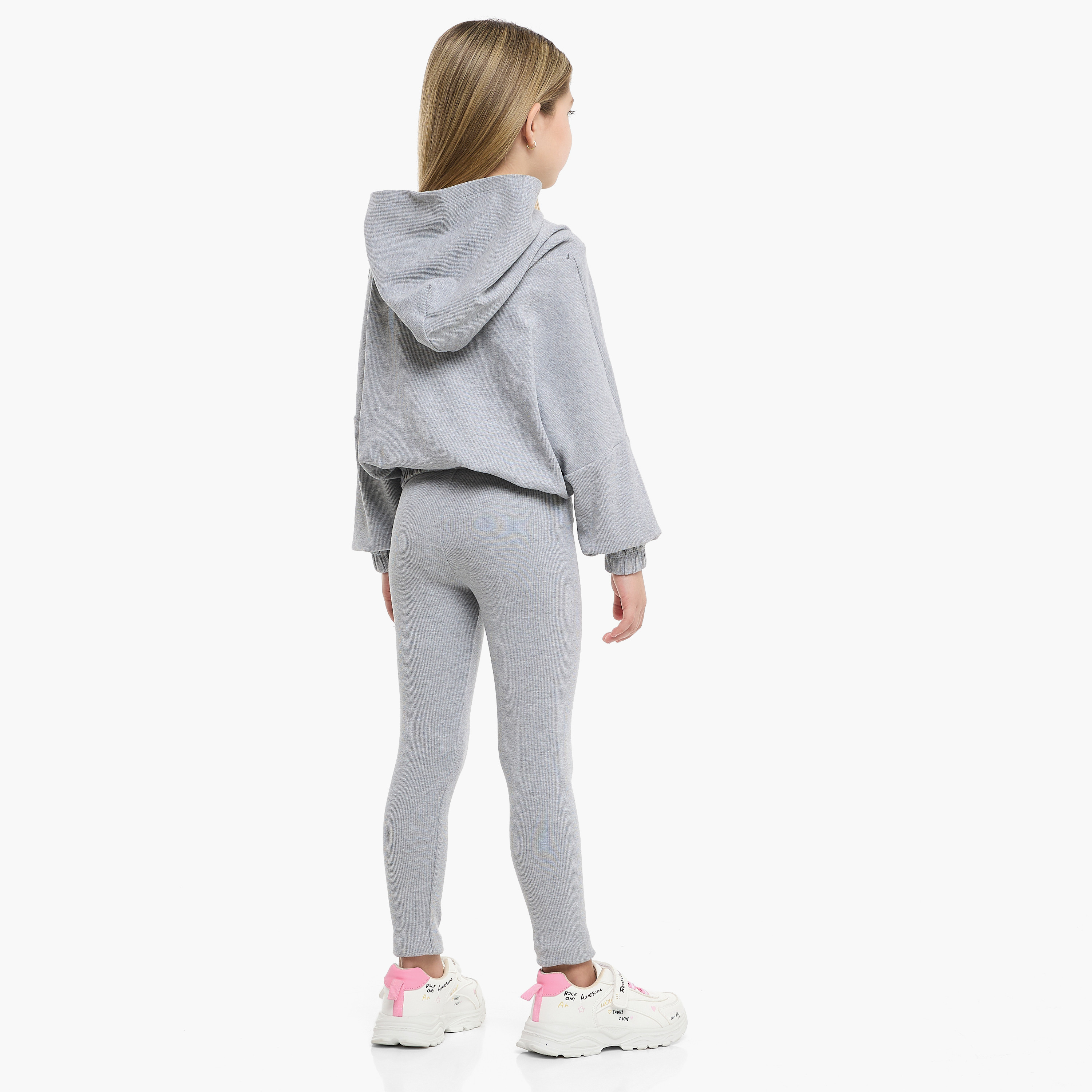 Victor and Jane 2-Piece Good Vibes Printed Hoodie & Legging Sets-baby-girls-clothing-setsandcoords-image-3
