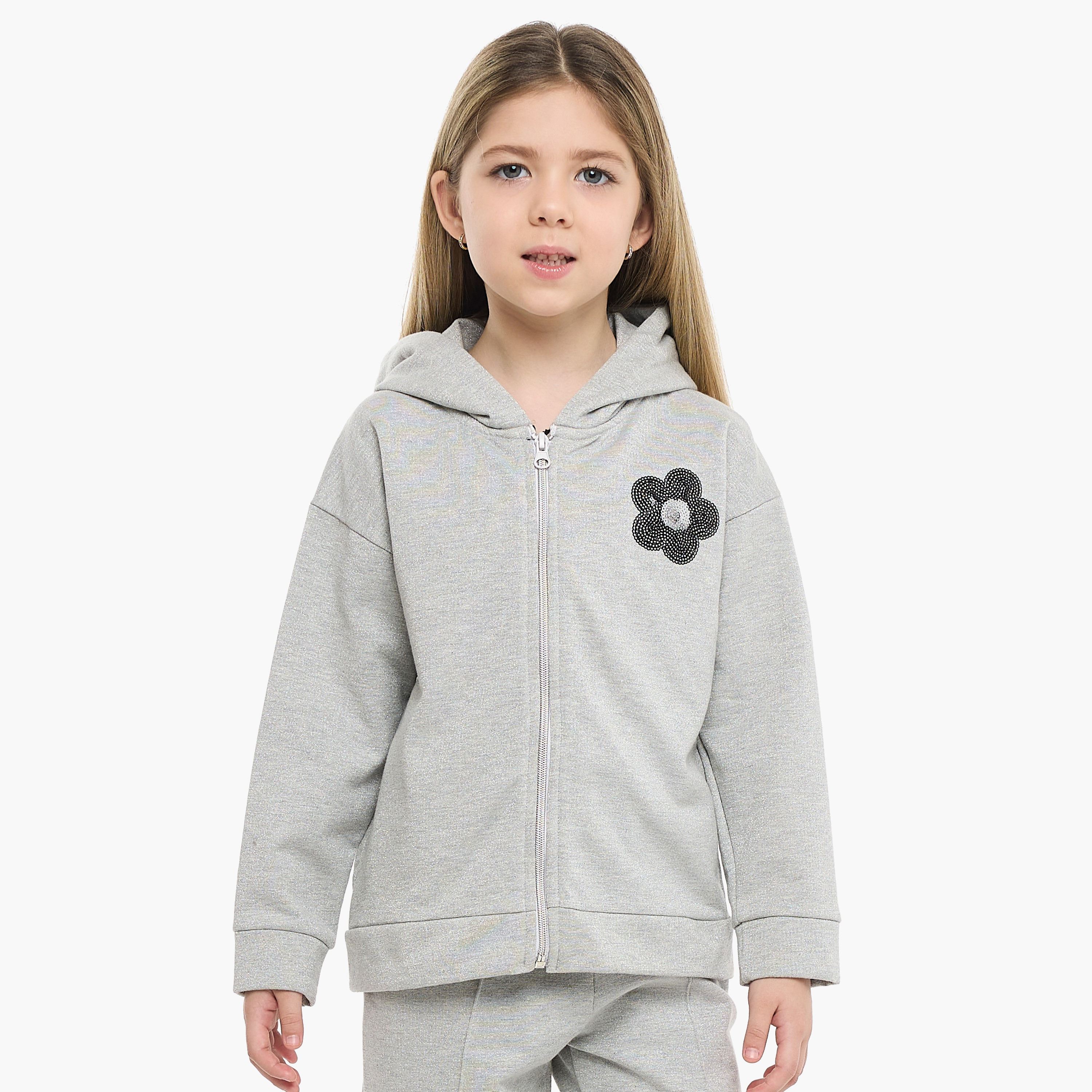 Victor and Jane 2-Piece Tres Chic Reversible Sequin Printed Hoodie & Jogger Sets-baby-girls-clothing-setsandcoords-image-4