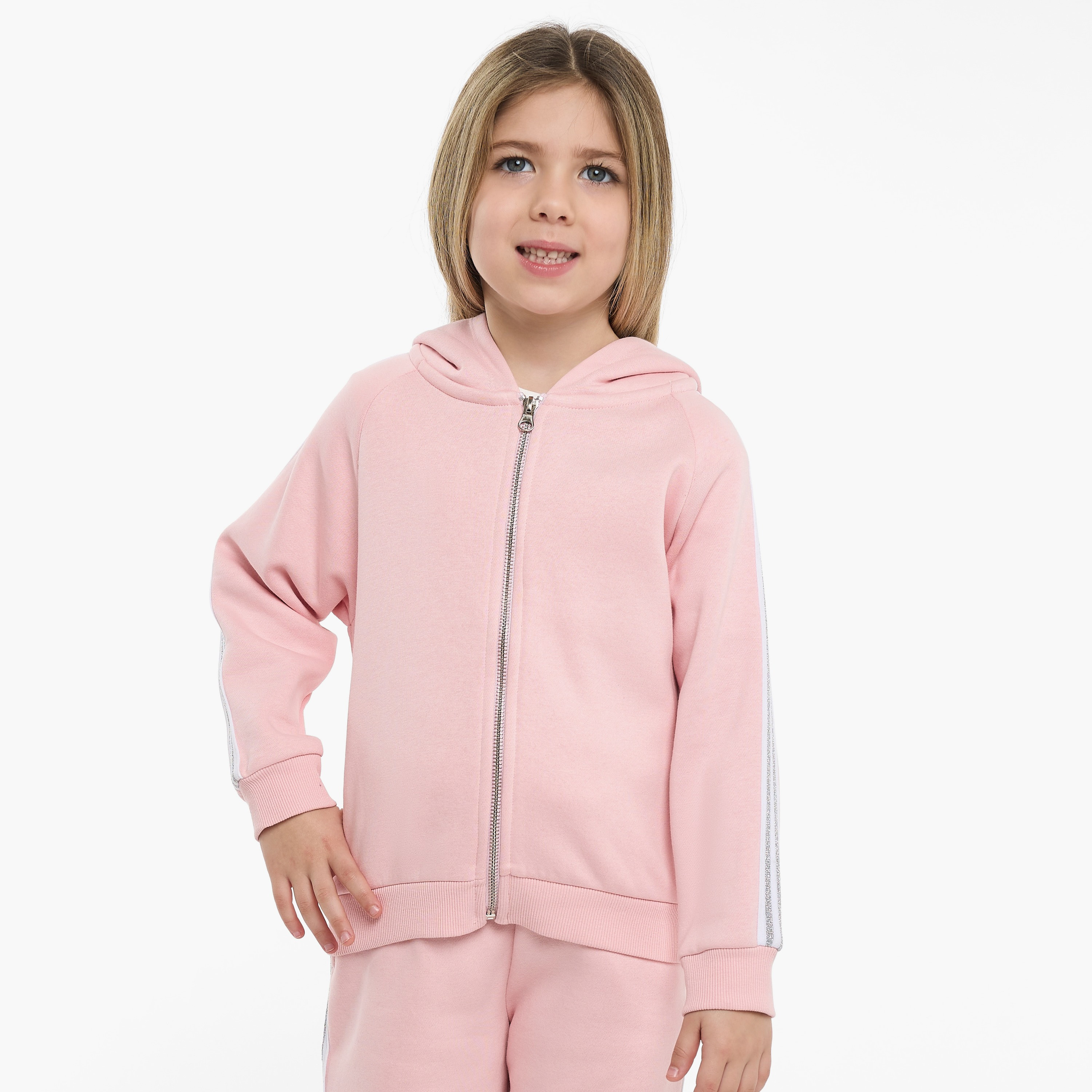 Victor and Jane 2-Piece Retro Stripe Solid Hoodie with Pants-girls-clothing-winterwear-setsandcoords-image-4