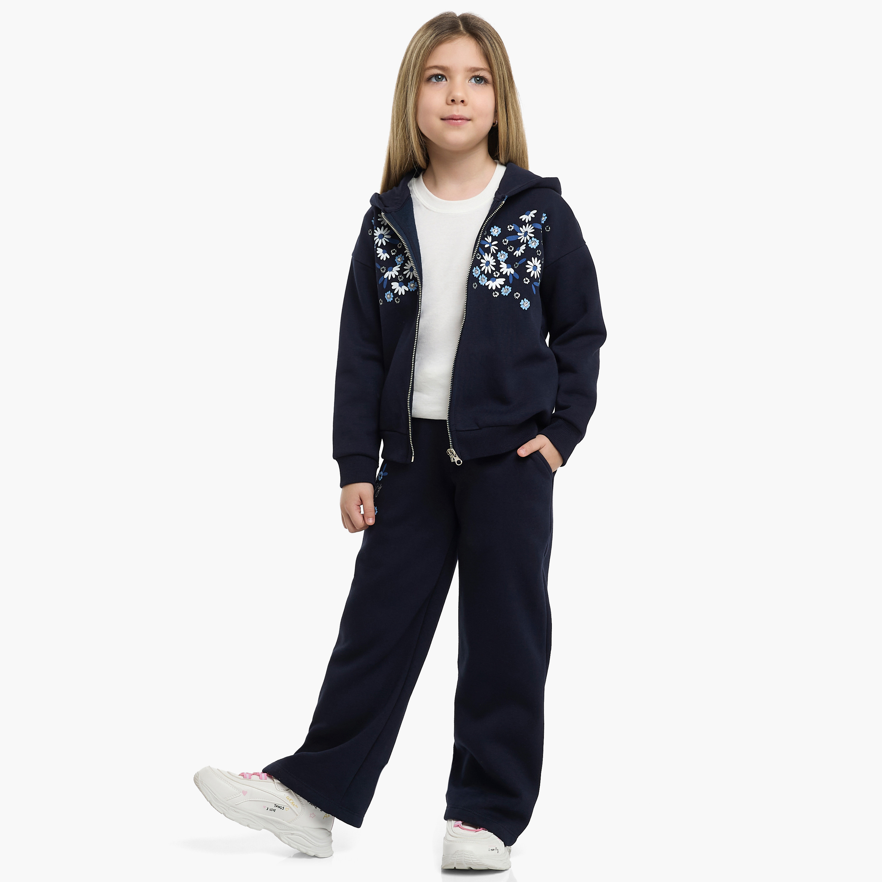 طقم من قطعتين هودي مع بنطلون بطبعة من فيكتور اند جين-girls-clothing-winterwear-setsandcoords-image-2