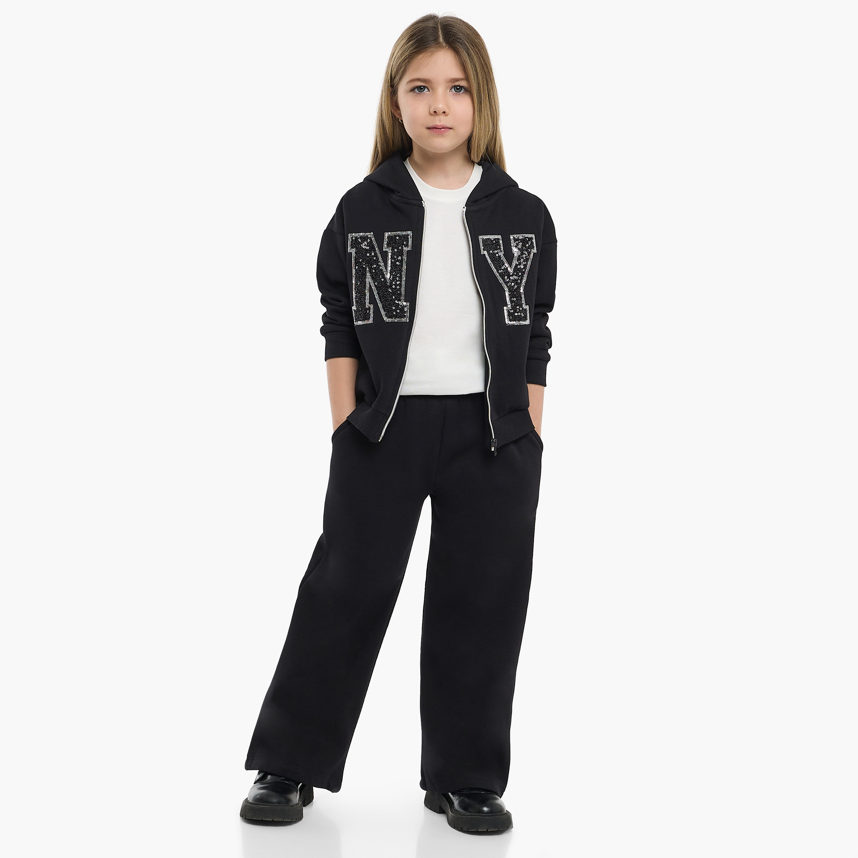 طقم من قطعتين هودي مع بنطلون بطبعة من فيكتور اند جين-baby-girls-clothing-setsandcoords-image-2