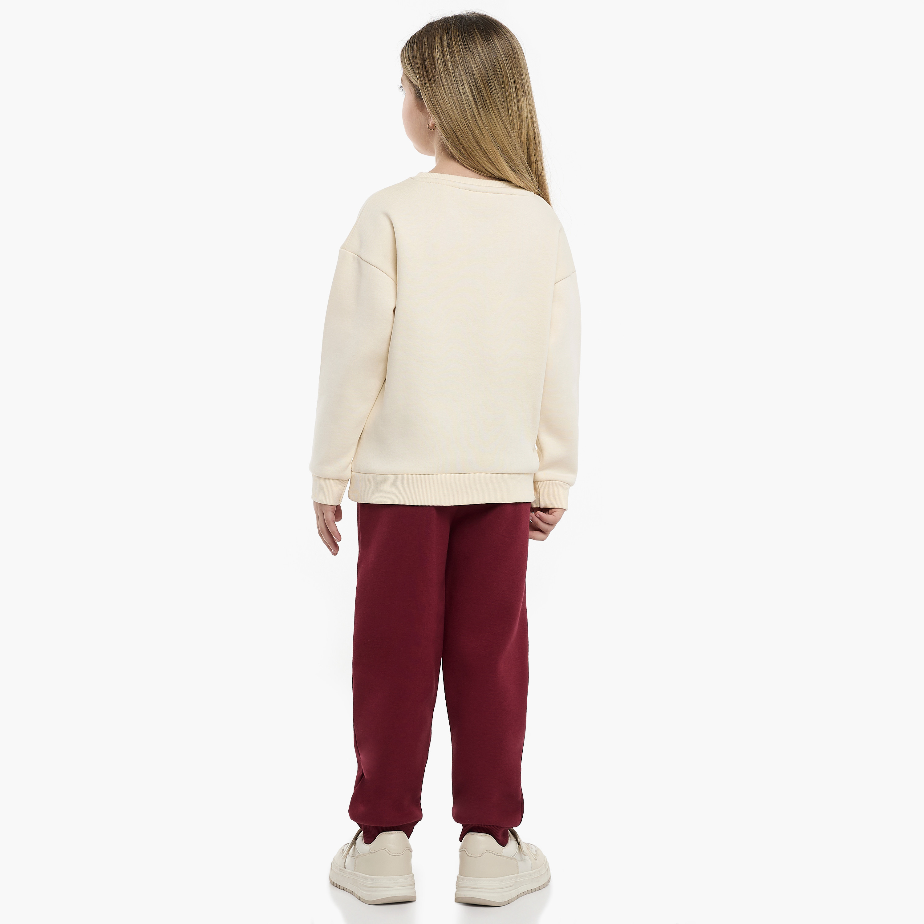 Victor and Jane 2-Piece Teddy Love Printed Sweatshirt & Jogger Sets-girls-clothing-winterwear-setsandcoords-image-3