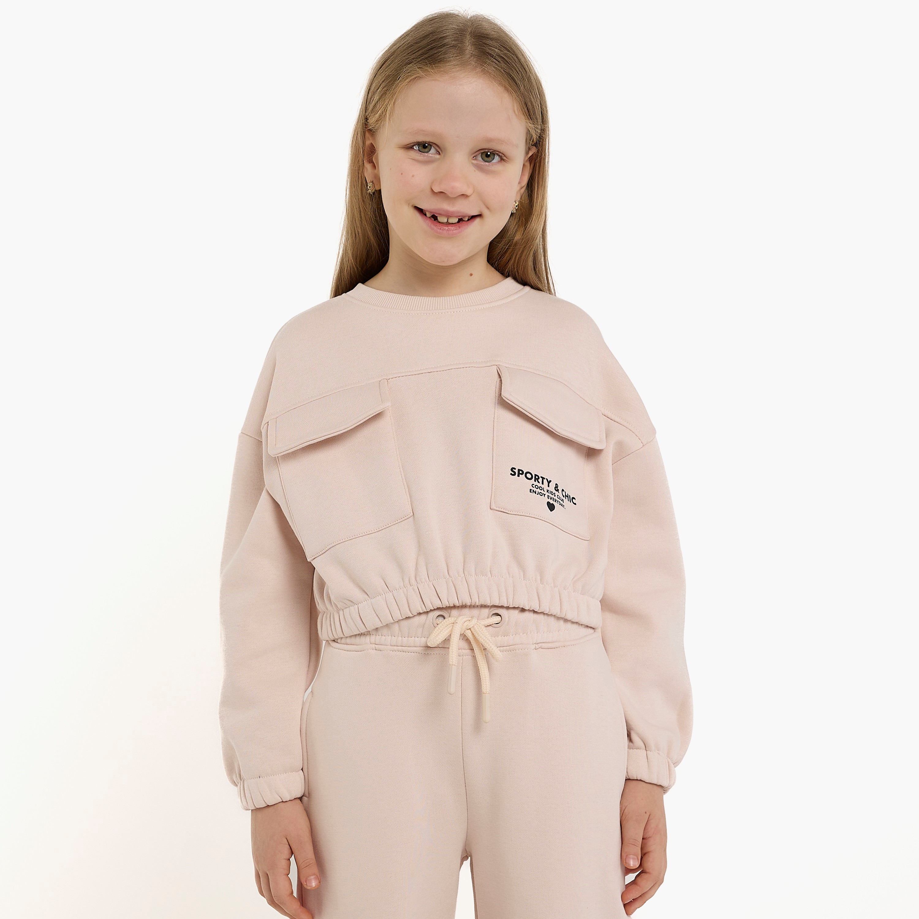 Victor and Jane 2-Piece Cargo Pocket Printed Sweatshirt with Pants-girls-clothing-winterwear-setsandcoords-image-4