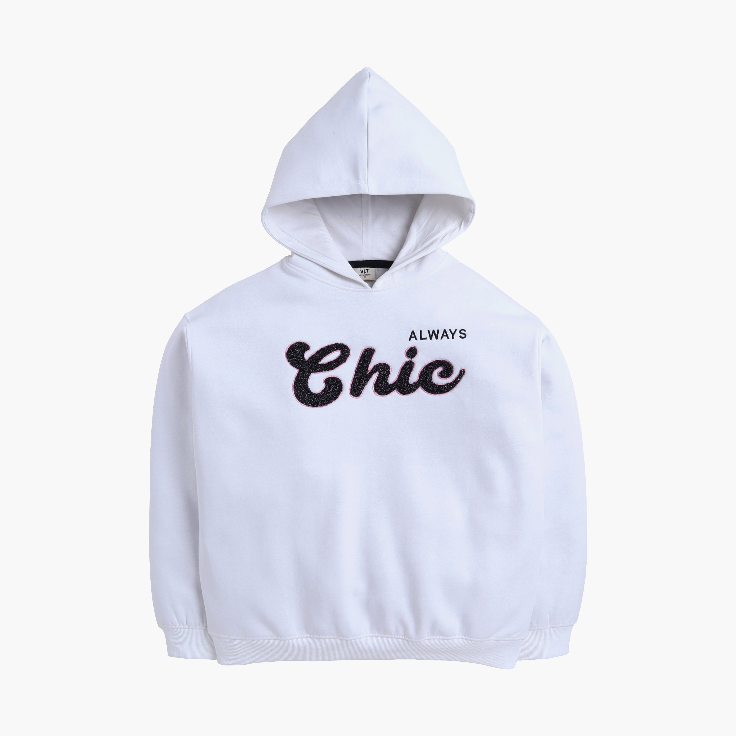 Victor and Jane Always Chic Printed Hoodie-girls-clothing-winterwear-sweatshirts-image-4