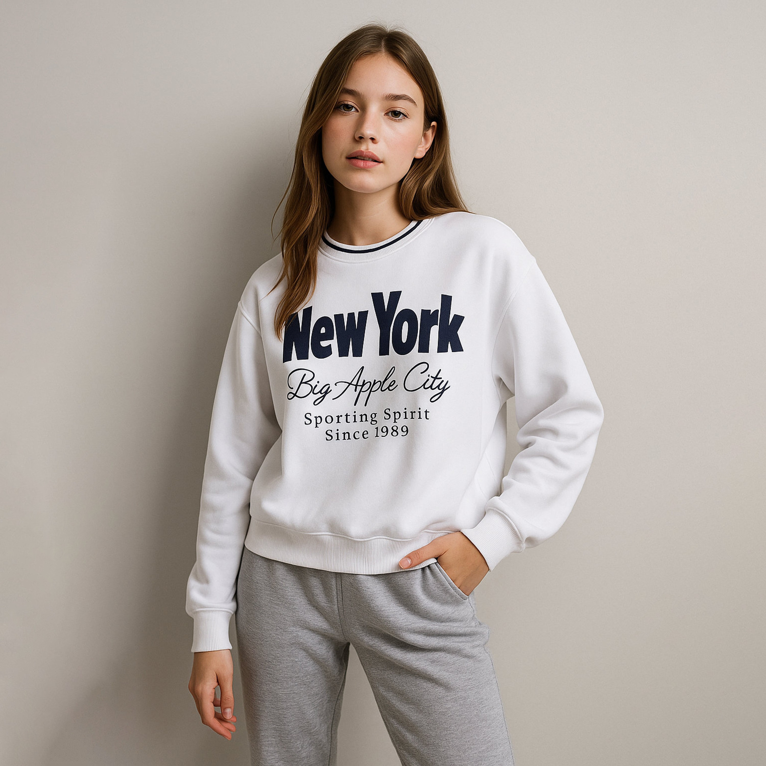 Victor and Jane New York Big Apple Printed Sweatshirt-girls-clothing-winterwear-sweatshirts-image-1