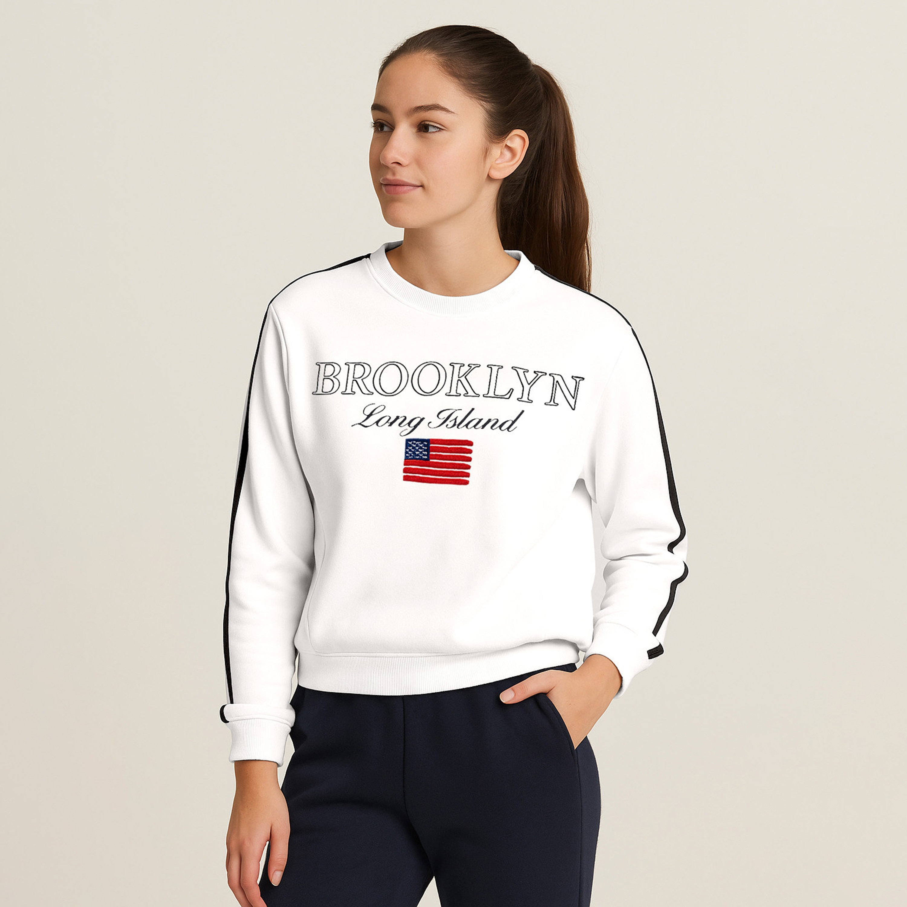 Victor and Jane Brooklyn Graphic Printed Sweatshirt-girls-clothing-winterwear-sweatshirts-image-2