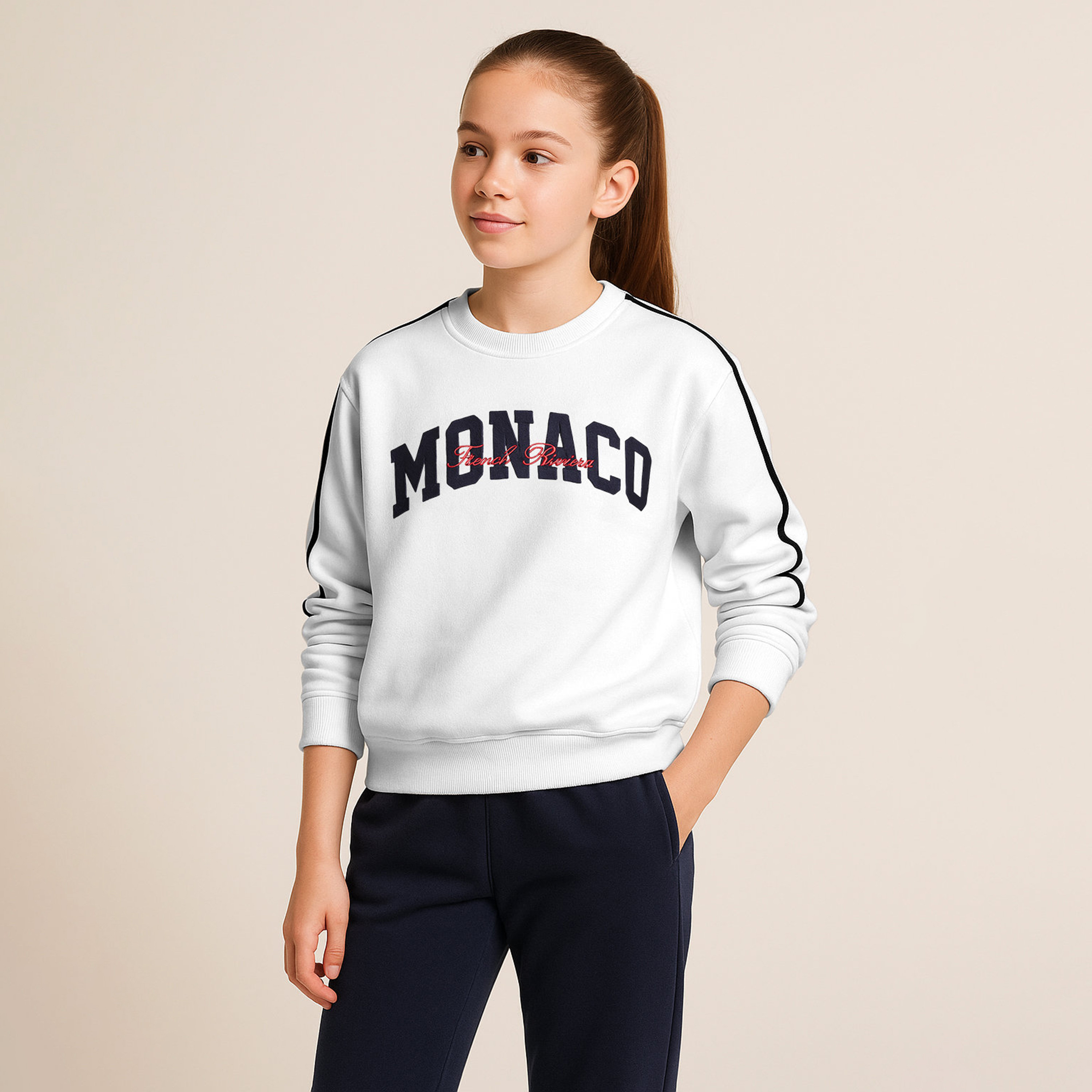 Victor and Jane Monaco Printed Sweatshirt-girls-clothing-winterwear-sweatshirts-image-2