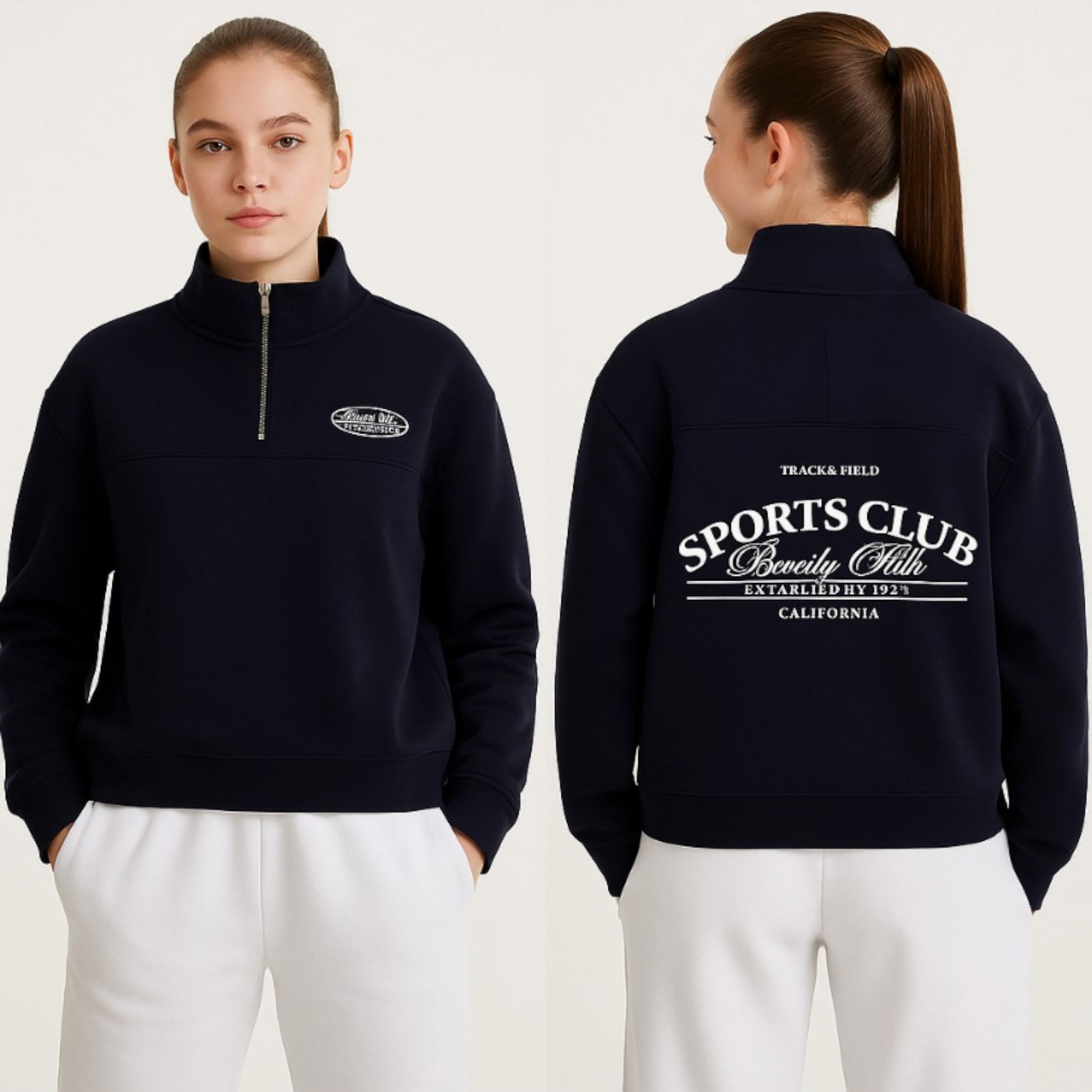 سويت شيرت بطبعة سبورتس كلاب من فيكتور اند جين-girls-clothing-winterwear-sweatshirts-image-2