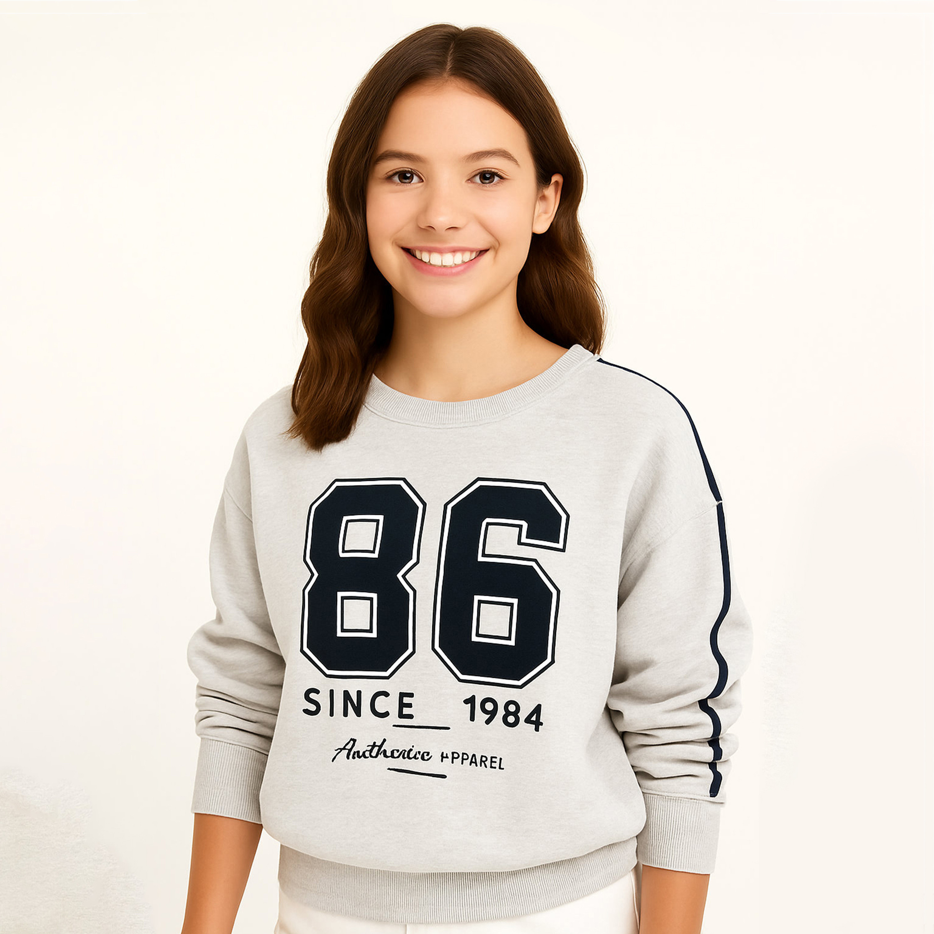Victor and Jane 2-Piece Since 1968 Printed Sweatshirt with Pants-girls-clothing-winterwear-setsandcoords-image-5
