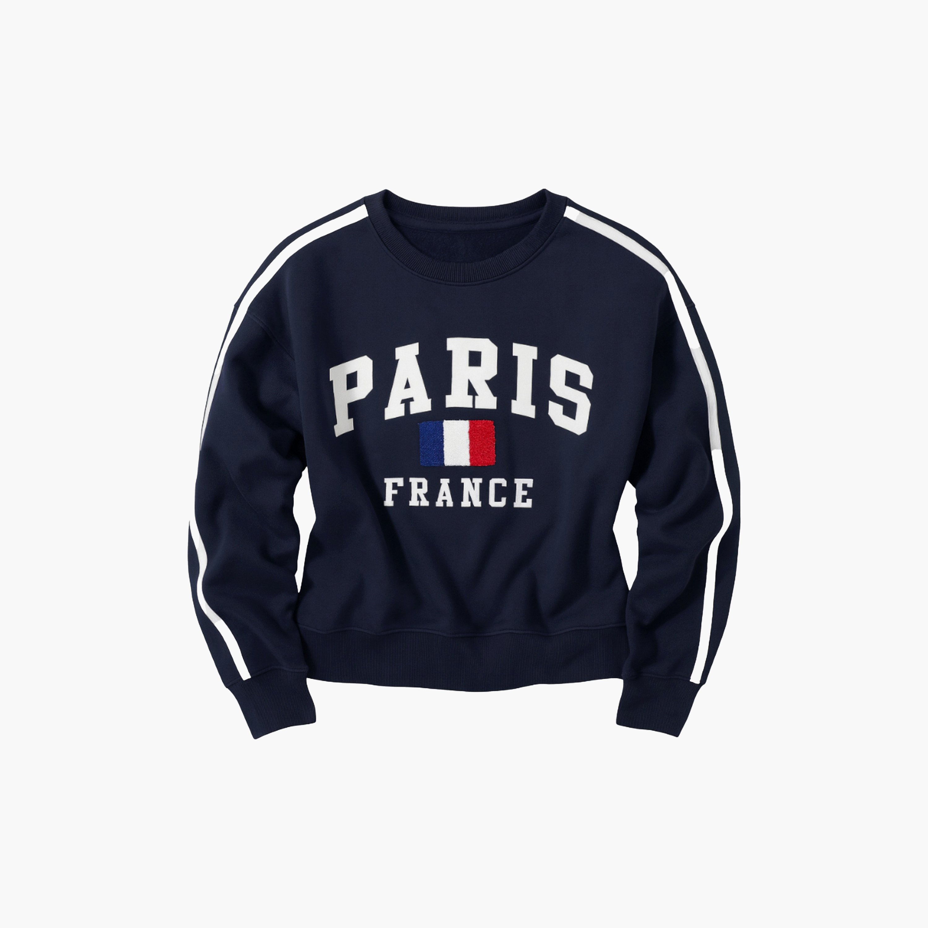 Victor and Jane 2-Piece Paris France Printed Sweatshirt with Pants-girls-clothing-setsandcoords-image-5