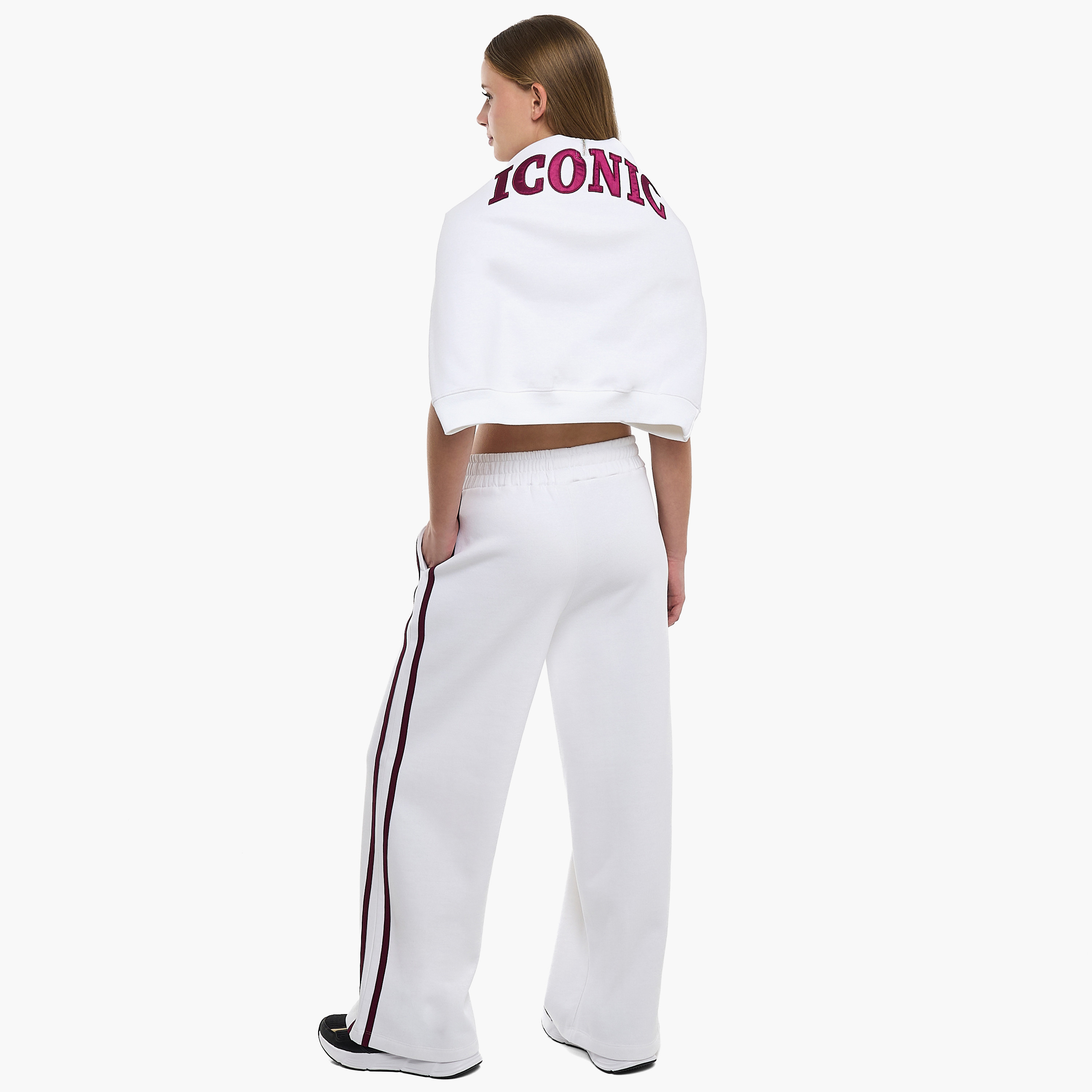 Victor and Jane 2-Piece Iconic Half-Zip Printed Sweatshirt with Pants-girls-clothing-winterwear-setsandcoords-image-4