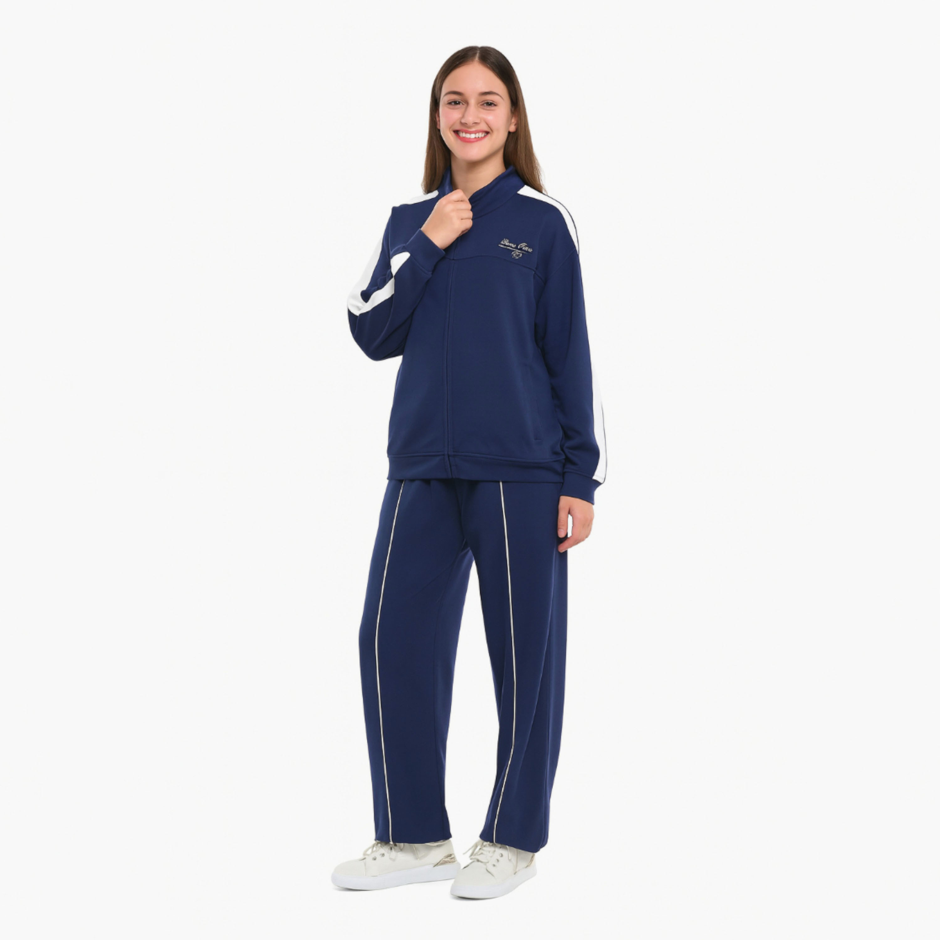 Victor and Jane 2-Piece Solid Jacket & Jogger Sets-girls-clothing-winterwear-setsandcoords-image-1