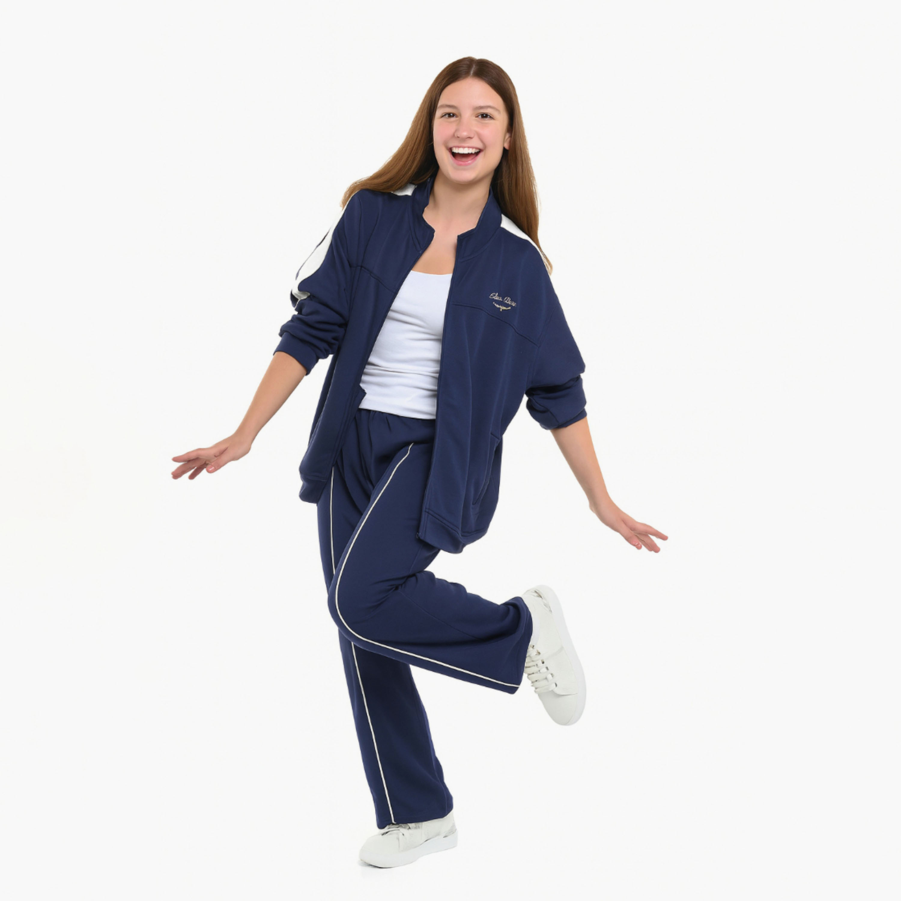 Victor and Jane 2-Piece Solid Jacket & Jogger Sets-girls-clothing-winterwear-setsandcoords-image-2
